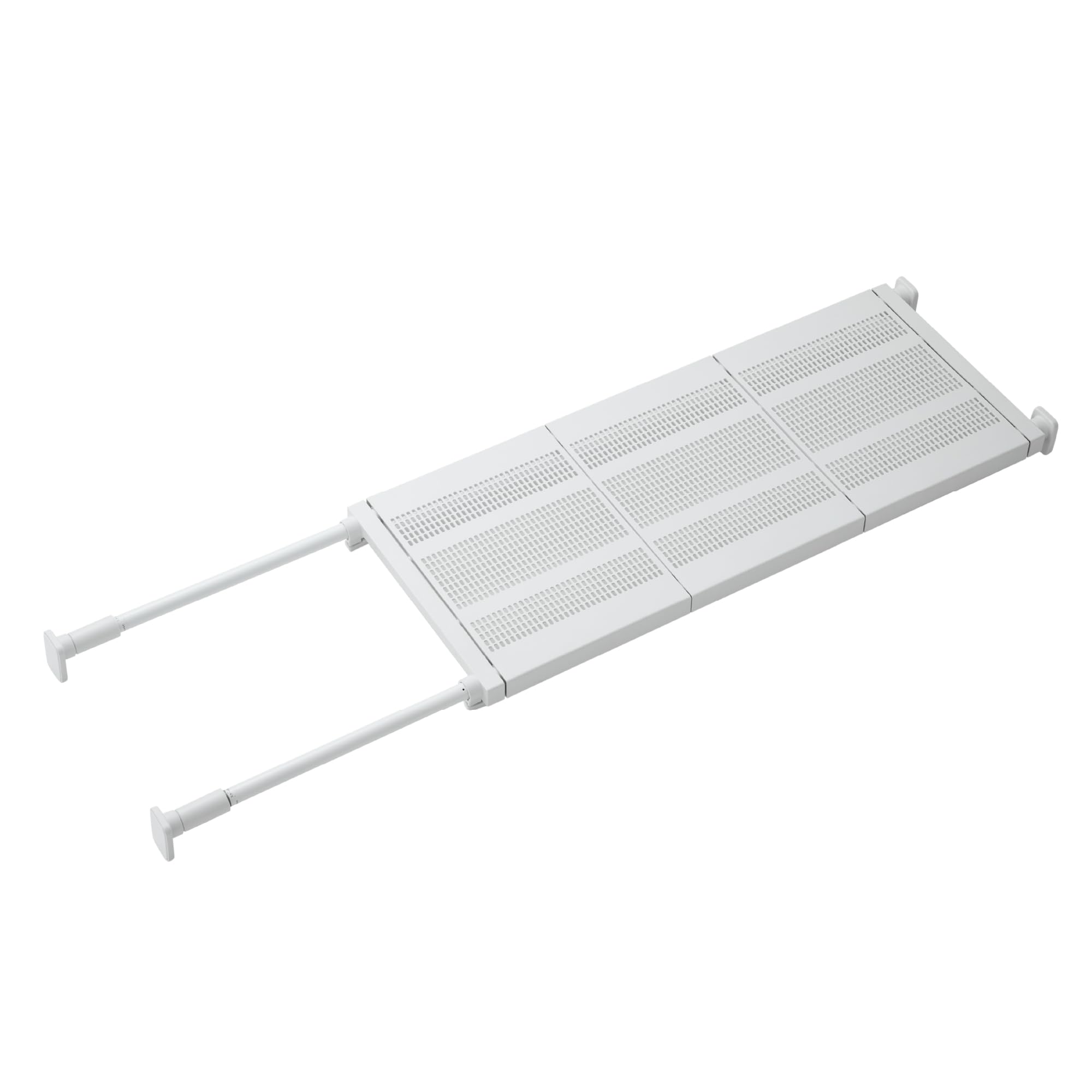 【送料無料】HEIAN SHINDO つっぱり棚 強力ジャッキタイプ フラット棚 平安伸銅工業 色：ホワイト、サイズ：フラット棚［ワイド］ 幅95-150cm