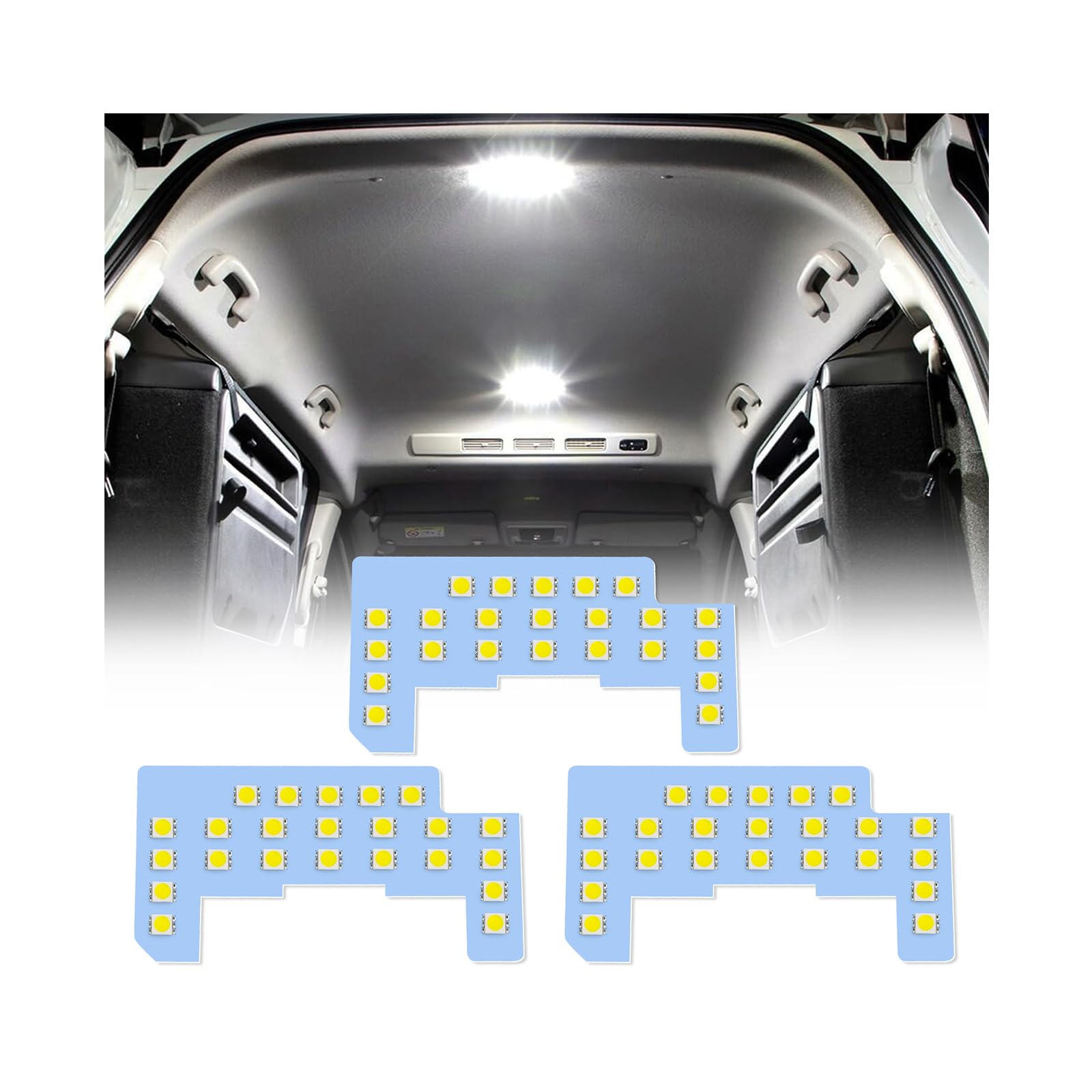 【送料無料】タント、デリカ、フリード 、NBOX、ソリオ、ノートE13、スイフト LED ルームランプ ニッサン 専用設計 室内灯 爆光 カスタムパーツ LEDバルブ LEDルームランプ 3チップSMD搭載 取付簡単 取扱説明書 色：ホワイト、サイズ：フリード GT系 用