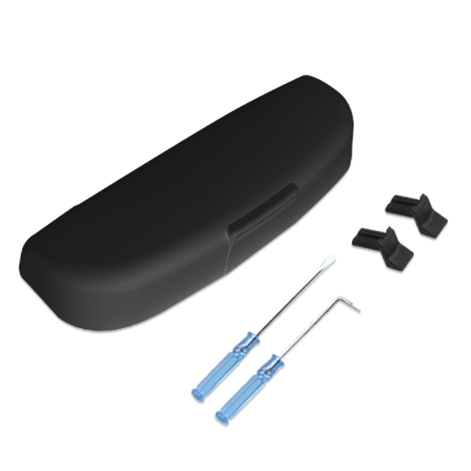 【送料無料】ruiya S G O S N サングラスホルダー サングラスケース サングラス スポーツサングラス ホルダー 収納 メガネ収納ケース 取付工具付き ABS素材 傷防止 内装パーツ カスタム パー 色：ブラック、サイズ：（留め具）スバル レヴォーグ VM4/VMG/スバル WRX VA系