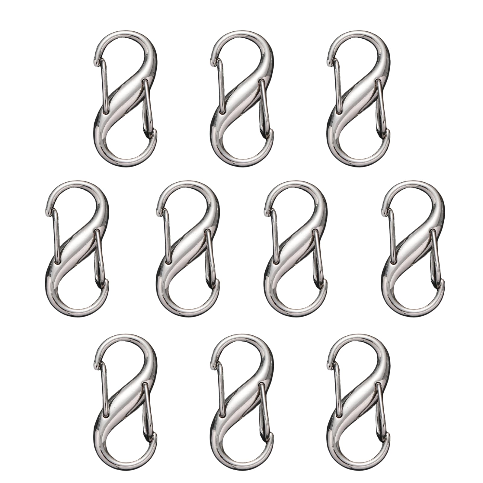 【送料無料】[AquaLoach] [バッグチェーンの長さ調整に] チェーンストラップ用 メタルバックル 10個セ..