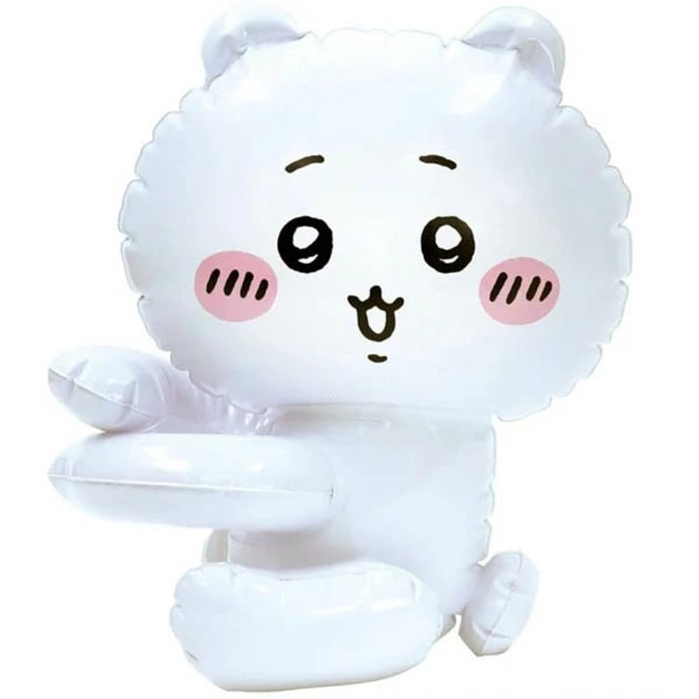 【送料無料】池田工業社 ちいかわシリーズ ソフトさすまた 抱きつきマスコット ボンボンボール ビーチボール [ ちいかわ/ハチワレ/うさぎ/流れ星 ] 色：ホワイト、サイズ：製品サイズ:(約)幅250x高さ300x奥行160mm