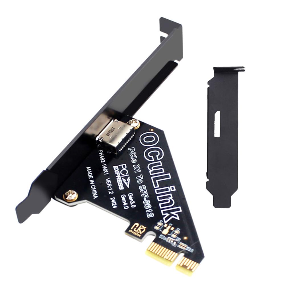 【送料無料】Xiwai OCULINK PCIE PCI-EXPRESS SFF-8611 8x 8 レーン - デュアル SFF-8087 4x SSD デー..
