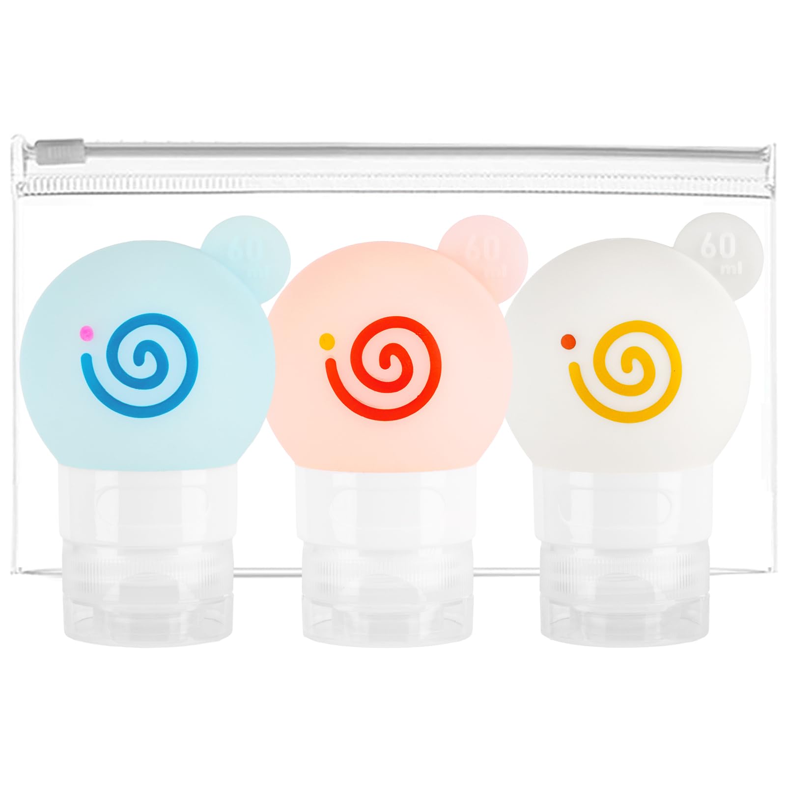 【送料無料】トラベルボトル シャンプーボトル 旅行用 トラベルセット 液漏れ防止 詰め替えボトル シリコン 詰め替え容器 携帯便利 出張用 小分けボトル サイズ：3本セット60ml