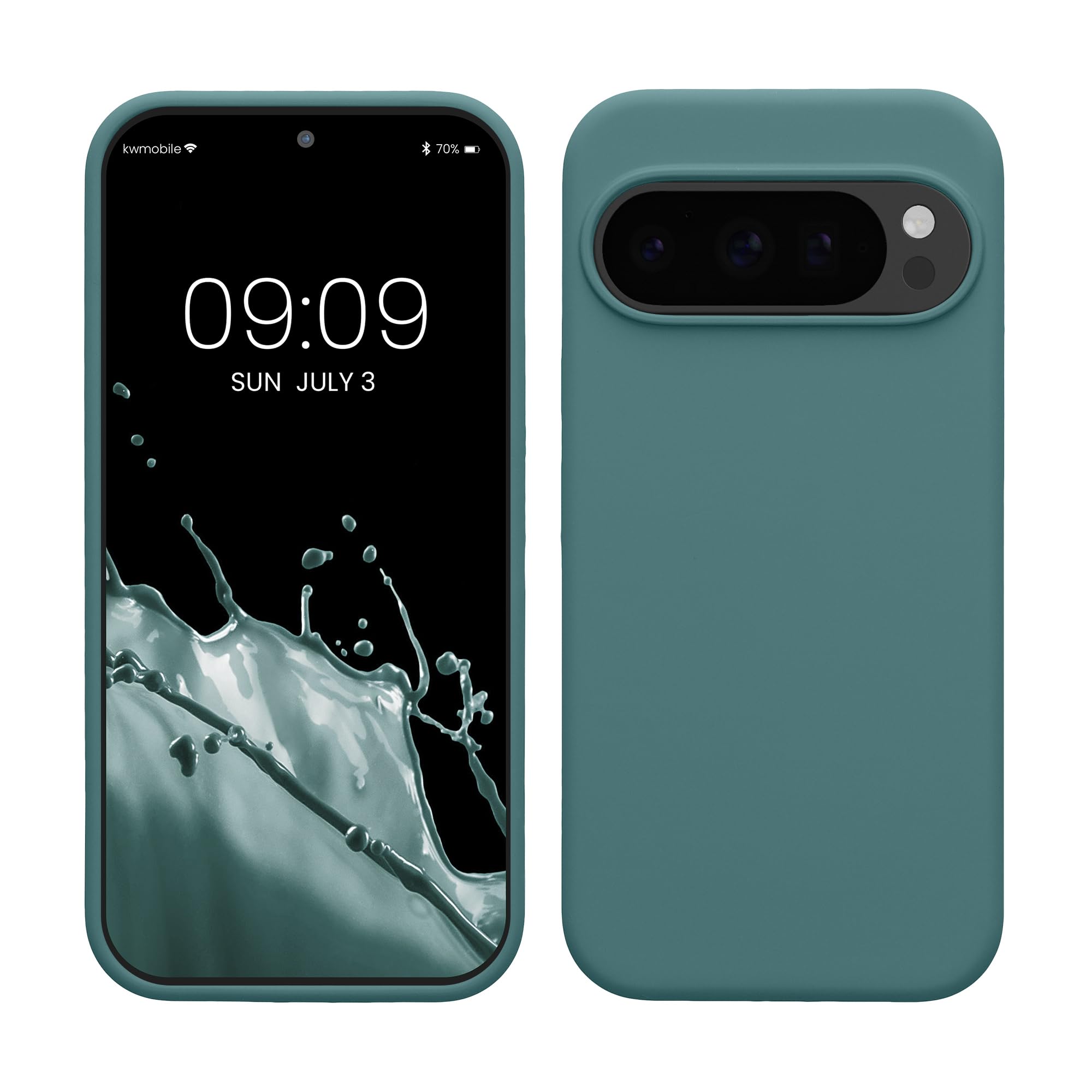 【送料無料】kwmobile スマホケース Google Pixel 10 / Pixel 10 Pro対応 ケース - TPU リキッド シリコン カバー - 耐衝撃 傷防止 サラサラ Case 色：アンティーク ストーン、サイズ：Pixel 10 / Pixel 10 Pro