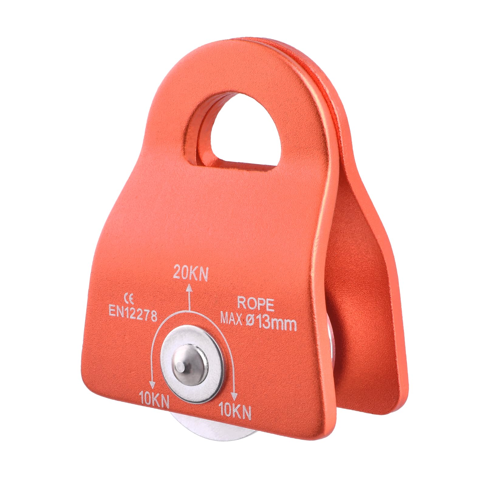 【送料無料】TRIWONDER クライミングプーリー アッセンダー マイクロプーリー 滑車 登山 運搬 輸送 レスキュー 岩登り 懸垂下降 色：B 20kN-オレンジ