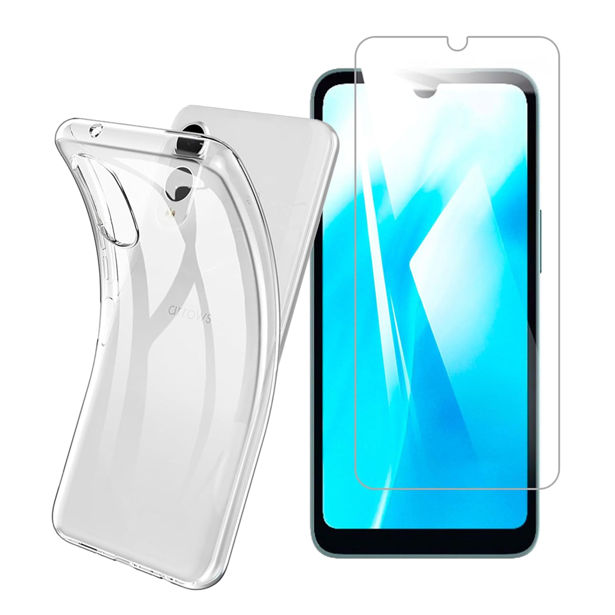 【送料無料】qnlwffccc sense 擦り傷防止 耐衝撃 薄型 色：クリア、サイズ：【1+1】arrows We2