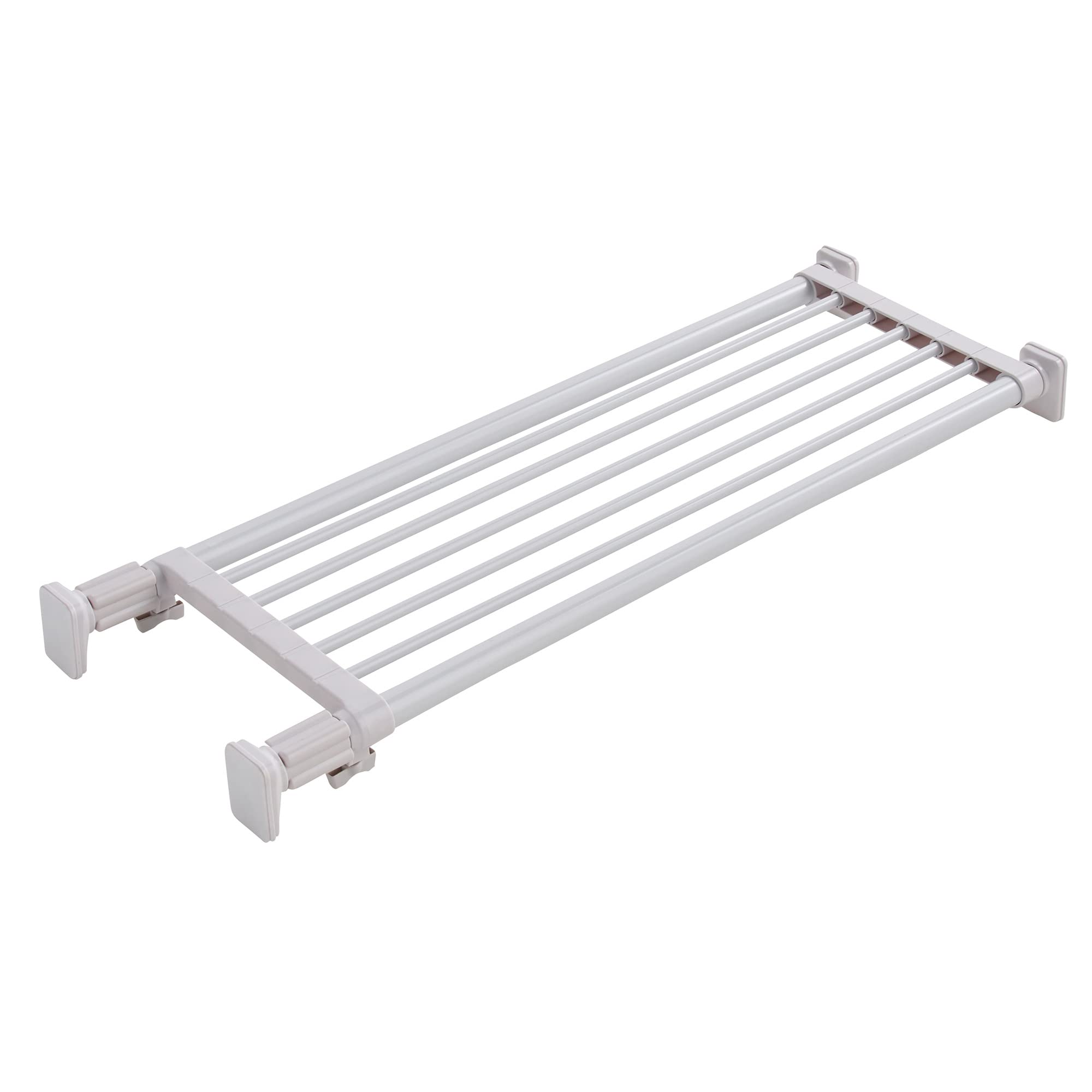 【送料無料】HEIAN SHINDO つっぱり棚 強力ジャッキタイプ フラット棚 平安伸銅工業 色：ホワイト、サイズ：パイプ棚 幅73~112cm