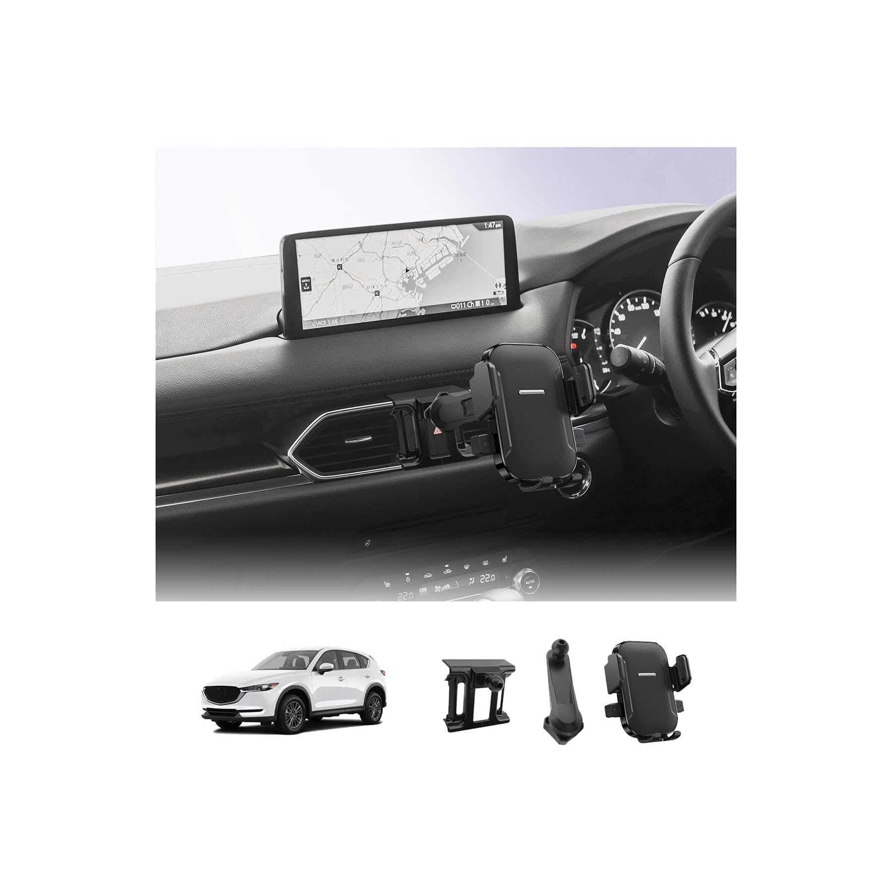 商品情報商品の説明" 【適用モデル】 マツダ CX-5 KF系/CX-8 KG系 【取り付け方法】 ハザードボタン周りに嵌め込むに嵌め込む 【お客様の声から生まれた、マツダ CX-5 KF系/CX-8 KG系専用2.0版スマホホルダー】 LUWUのマツダCX-5/CX-8延長アームスマホホルダーは、延長アーム搭載で、運転視界を確保しつつ最適な視認位置へスマホをワンタッチ移動。従来品で問題だったハザードボタンボタンやエアコンパネルへの操作もスムーズに。快適さと使いやすさがさらにアップ。 【しっかりホールド、走行中も安心】 LUWUのマツダCX-5/CX-8延長アームスマホホルダーは、独自開発の固定メカニズムを採用しており、どんな道でもしっかりとスマホをホールドします。急加速やカーブでもズレることなく、運転中の視認性を確保。さらに、内蔵された衝撃吸収ジェルパッドが振動を吸収し、大切なスマホをしっかり守ります。安心して運転に集中できる環境を提供します。 【手軽な取り付けで車内の統一感を実現】 LUWUのマツダCX-5/CX-8延長アームスマホホルダーは、マツダ CX-5 KF系/CX-8 KG系専用にデザインされており、インテリアに完璧にフィットします。特別な工具や複雑な手順は必要なく、ハザードボタン周りに嵌め込むだけで取り付け完成。専用設計により、車内のインテリアと調和し、統一感を演出します。これにより、クリーンでスタイリッシュな空間を保ちながら、機能性も確保。快適なドライブをサポートします。 【品質に妥協なし、お客様の満足を追求し】 LUWUのマツダCX-5/CX-8延長アームスマホホルダーには、商品が付いております。破損・紛失・取り付け不可などがございましたら、ぜひお問い合わせください。（24時間以内に対応いたします）「アカウントサービス」＞「注文履歴」＞「販売元」＞「質問する」からご連絡いただけます。"主な仕様 【適用モデル】マツダ CX-5 KF系/CX-8 KG系【取り付け方法】ハザードボタン周りに嵌め込む【お客様の声から生まれた、マツダ CX-5 KF系/CX-8 KG系専用2.0版スマホホルダー】LUWUのマツダCX-5/CX-8延長アームスマホホルダーは、延長アーム搭載で、運転視界を確保しつつ最適な視認位置へスマホをワンタッチ移動。従来品で問題だったハザードボタンボタンやエアコンパネルへの操作もスムーズに。快適さと使いやすさがさらにアップ。【しっかりホールド、走行中も安心】LUWUのマツダCX-5/CX-8延長アームスマホホルダーは、独自開発の固定メカニズムを採用しており、どんな道でもしっかりとスマホをホールドします。急加速やカーブでもズレることなく、運転中の視認性を確保。さらに、内蔵された衝撃吸収ジェルパッドが振動を吸収し、大切なスマホをしっかり守ります。安心して運転に集中できる環境を提供します。【手軽な取り付けで車内の統一感を実現】LUWUのマツダCX-5/CX-8延長アームスマホホルダーは、マツダ CX-5 KF系/CX-8 KG系専用にデザインされており、インテリアに完璧にフィットします。特別な工具や複雑な手順は必要なく、ハザードボタン周りに嵌め込むだけで取り付け完成。専用設計により、車内のインテリアと調和し、統一感を演出します。これにより、クリーンでスタイリッシュな空間を保ちながら、機能性も確保。快適なドライブをサポートします。【品質に妥協なし、お客様の満足を追求し】LUWUのマツダCX-5/CX-8延長アームスマホホルダーには、商品が付いております。破損・紛失・取り付け不可などがございましたら、ぜひお問い合わせください。（24時間以内に対応いたします）「アカウントサービス」＞「注文履歴」＞「販売元」＞「質問する」からご連絡いただけます。