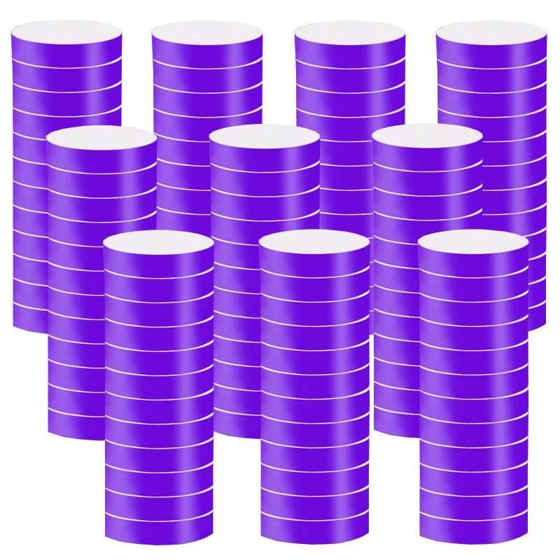 【送料無料】1000枚使い捨てリストバンド, BetterJonny 10色防水 耐引裂手首 入場 バンド テープイベント用リストバンド 適用コンサート 遊園地クラブビーチイベントの人数カウント,再入場管理に 色：パープル