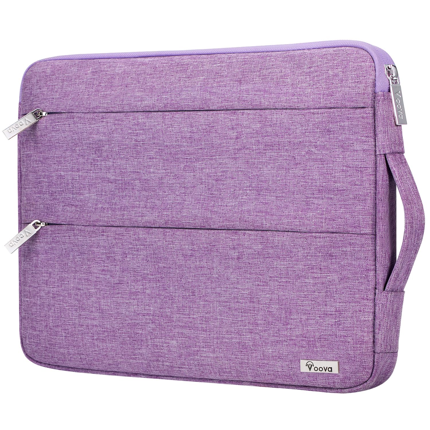 【送料無料】Voova ラップトップスリーブケース 防震 防水 ノートパソコン バッグ 耐衝撃 PCインナーバッグ 持ち歩き 通勤 パソコン ビジネス 手提げカバン コンピューター/ウルトラブック/Chromebook/MacBook Air Pro/Surface Pro 色：ラベンダー、サイズ：14-15インチ