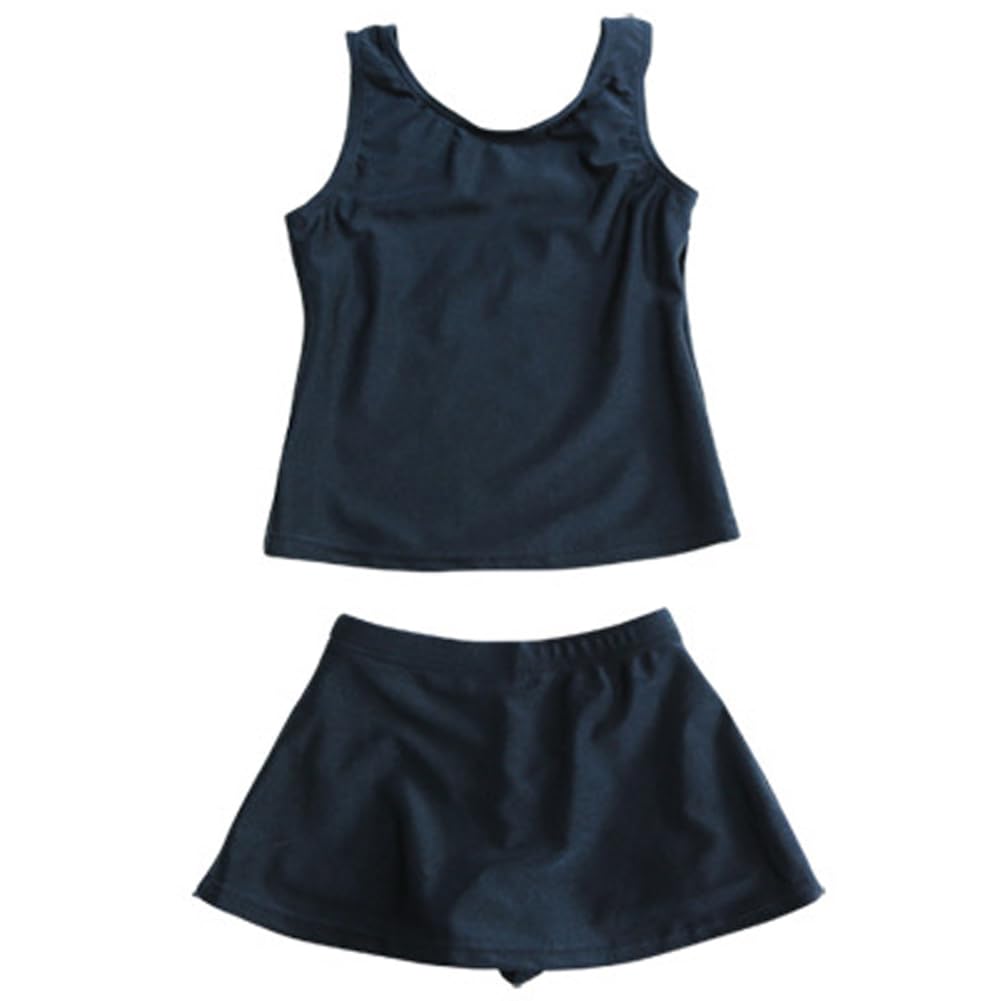 【送料無料】[AILITI] スクール水着 キッズ 女の子 セパレート 水着 上下セット ガールズ 子供 小学生 ..