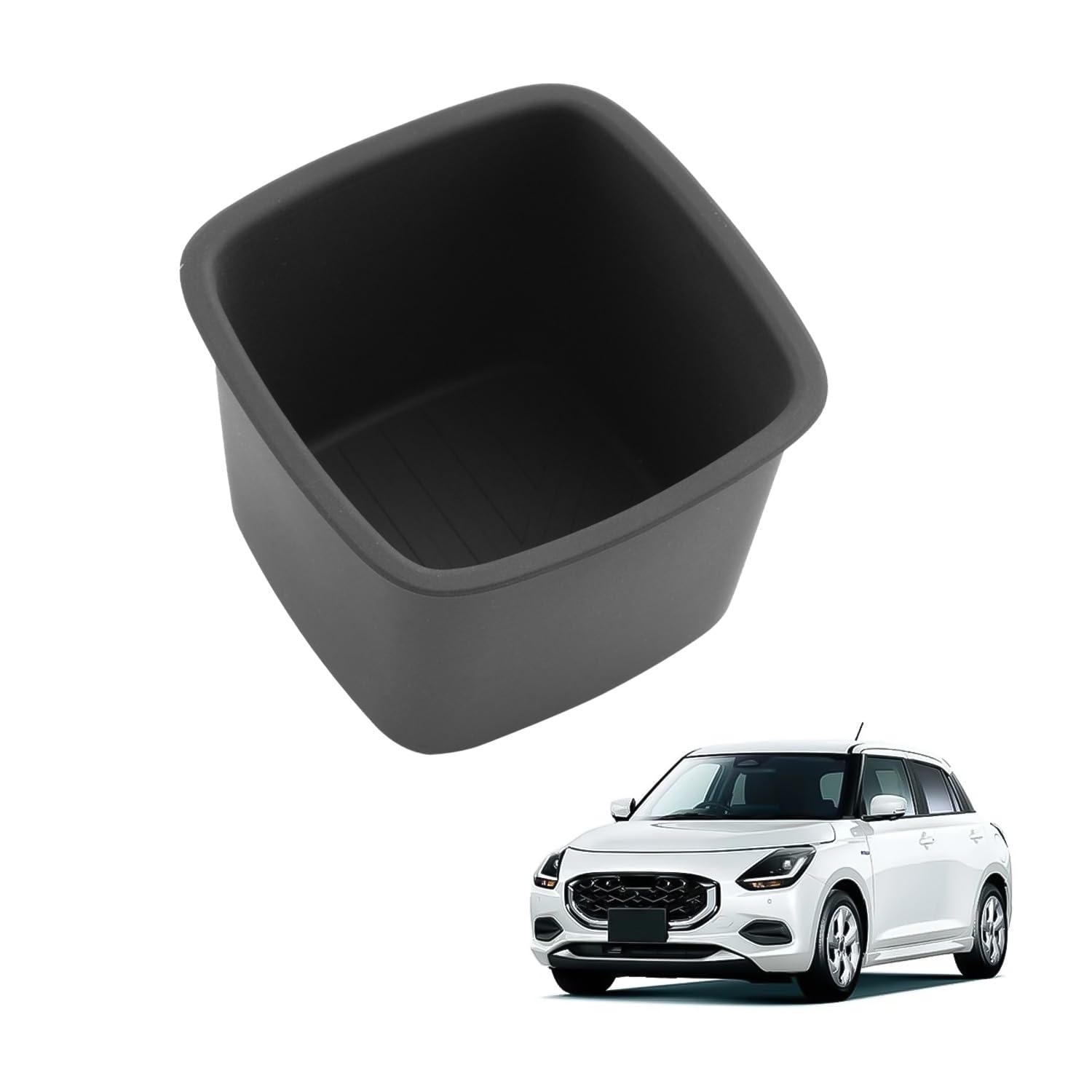 【送料無料】HUAHAO コンソールトレイ ジムニー アームレストボックス 車用収納ボックス 小物入れ キズ・汚れ防止 滑り止め カスタムパーツ 整理整頓 お手入れ・取付簡単 色：ブラック