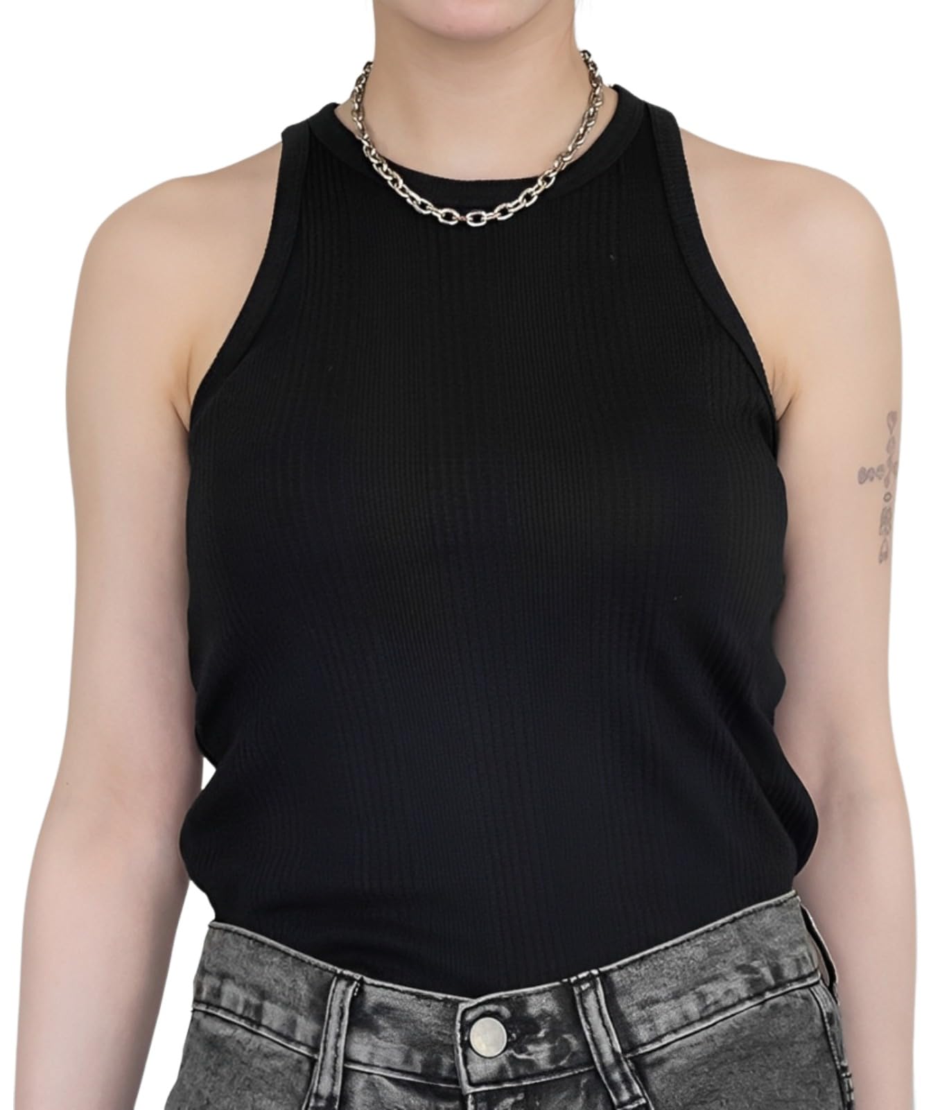 【送料無料】[emptio] [エンプティオ] ランダムリブ アメリカンスリーブ カップなし タンクトップ レデ..