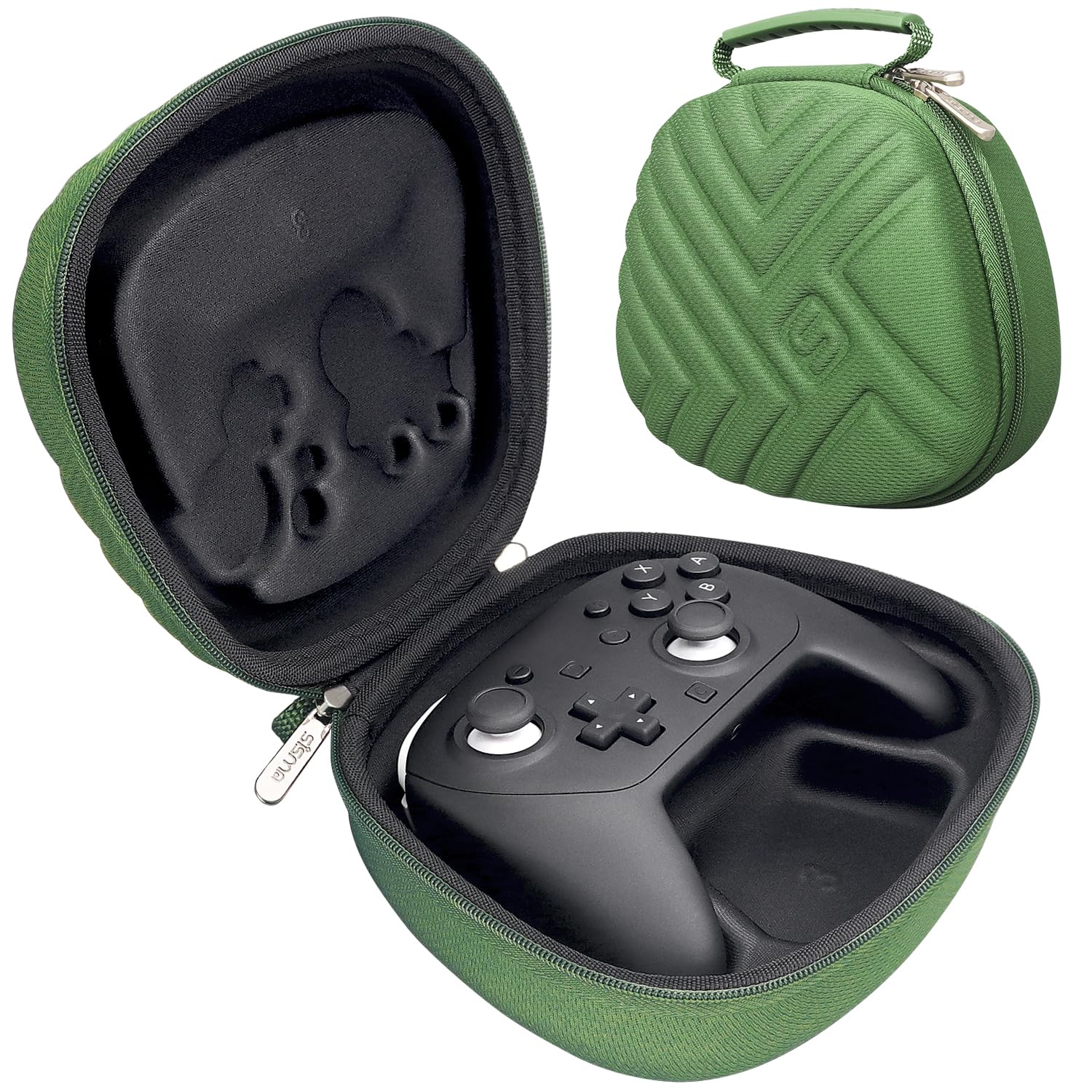 【送料無料】sisma コントローラケース for Switch・Switch2 Proコントローラ セミハード ケース 収納 ポーチ ワイヤレスコントローラー全体を守ります 色：軍緑色の特別版