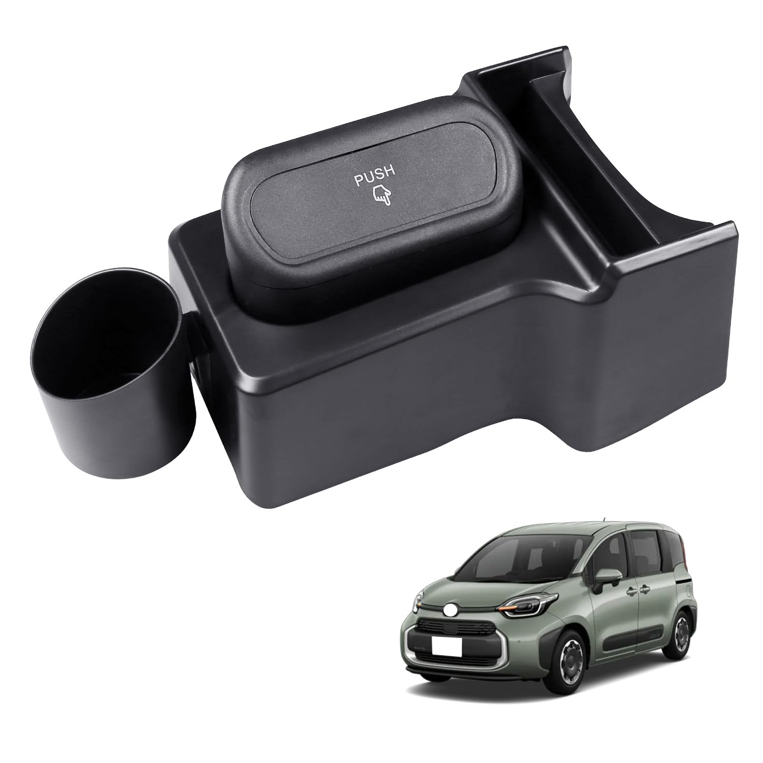 【送料無料】HUAHAO コンソールトレイ ジムニー アームレストボックス 車用収納ボックス 小物入れ キズ・汚れ防止 滑り止め カスタムパーツ 整理整頓 お手入れ・取付簡単 色：ブラック