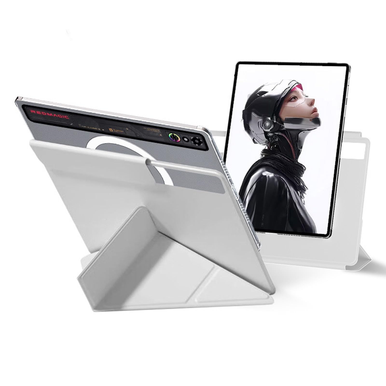 【送料無料】REDMAGIC ゲーミングタブレット 3 Pro/Astra 用 ケース カバー 色：ホワイト、サイズ：RED..