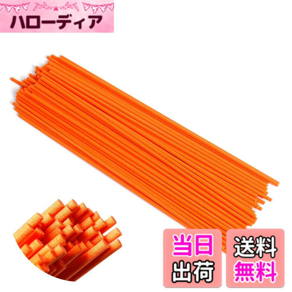 樂天商城 - 【送料無料】ディフューザー スティック 23cm 直径3mm 色：オレンジ、サイズ：23cm