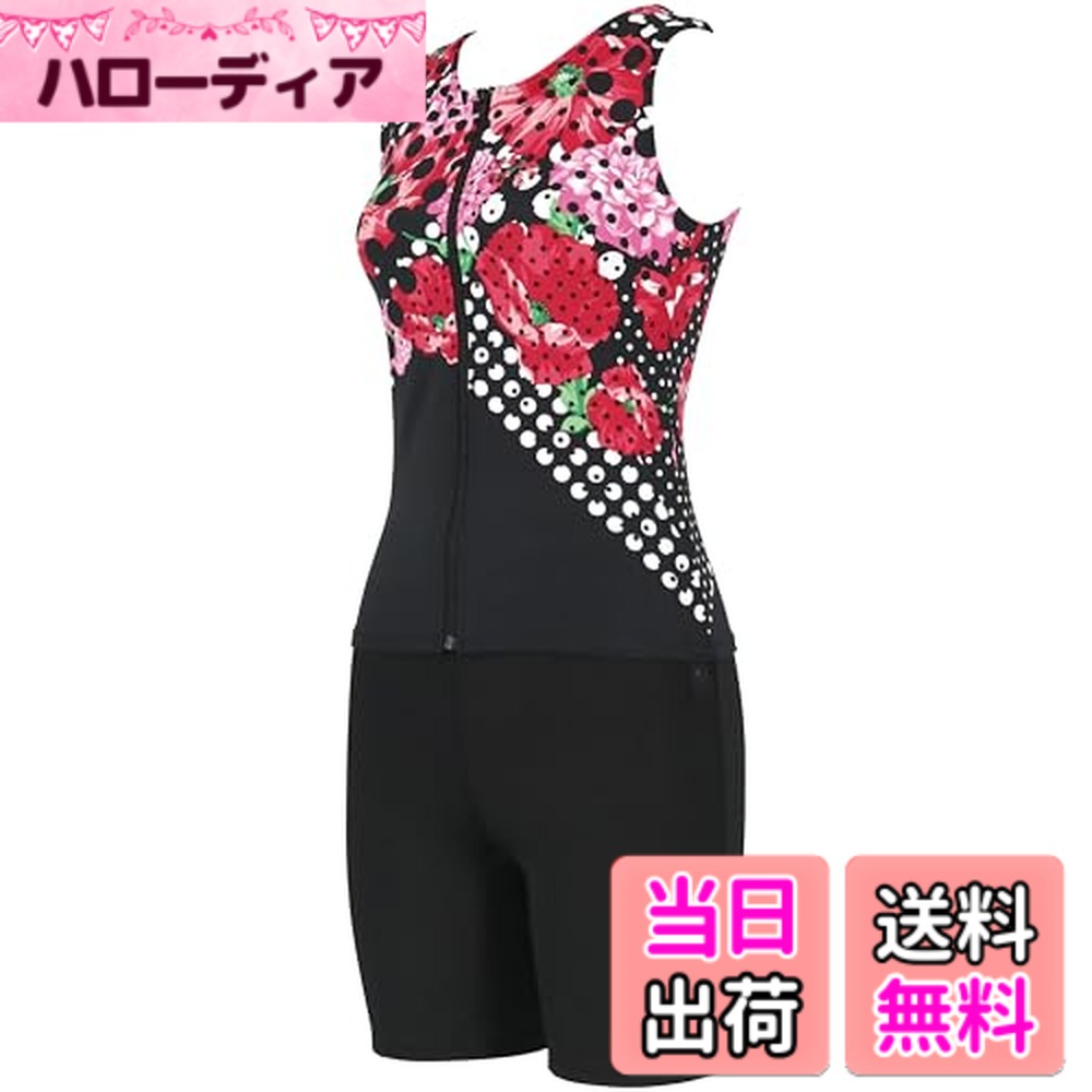【送料無料】[ワコール スイムウェア] フルシェイプ水着 セパレート ボディラインを美しくサポート 体型カバー部位【おなか・せなか・ヒップ・ふともも】 Qサイズまで対応 大きいサイズ SWS731 レディース 色：RE、サイズ：11 号