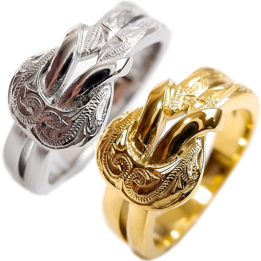 商品情報商品の説明主な仕様 使用貴金属：ステンレススチール316L/K14イエローゴールドコーティング太さ：最大幅約1.1cm 厚み：約2.0mmbrリングサイズ：9号.11号.13号.15号.17号.19号.21号付属品：ジュエリーバック