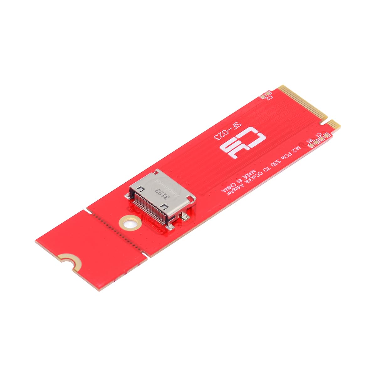 【送料無料】CABLECC PCI-E 3.0 M.2 MKEY TO OCULINK SFF-8612 SFF-8611 PCIE NVME SSD 2260およびU.2 SFF-8639ケーブル用のホストアダプター 色：Red 2280