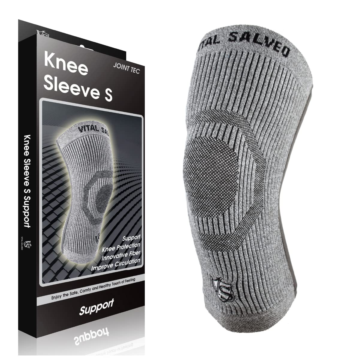 【送料無料】【VITAL SALVEO バイタルサルヴェオ】3D膝スリーブ S-SUPPORT 膝サポーター 膝バッド CJ-5..