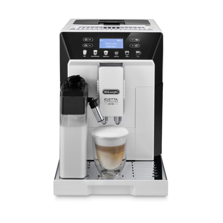 【送料無料】De'Longhi (デロンギ) 全自動コーヒーマシン ミルク自動 色：ホワイト