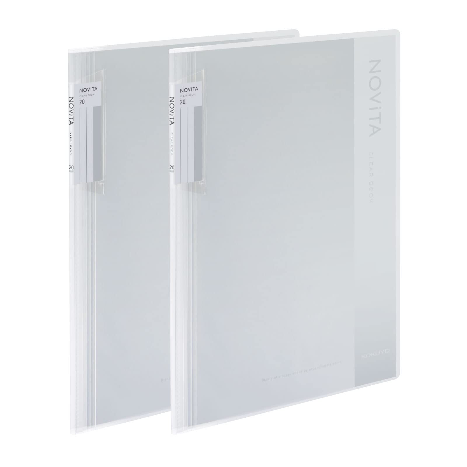 【送料無料】コクヨ ファイル クリヤーブック ノビータ 固定式 A4 色：クリア、サイズ：2冊