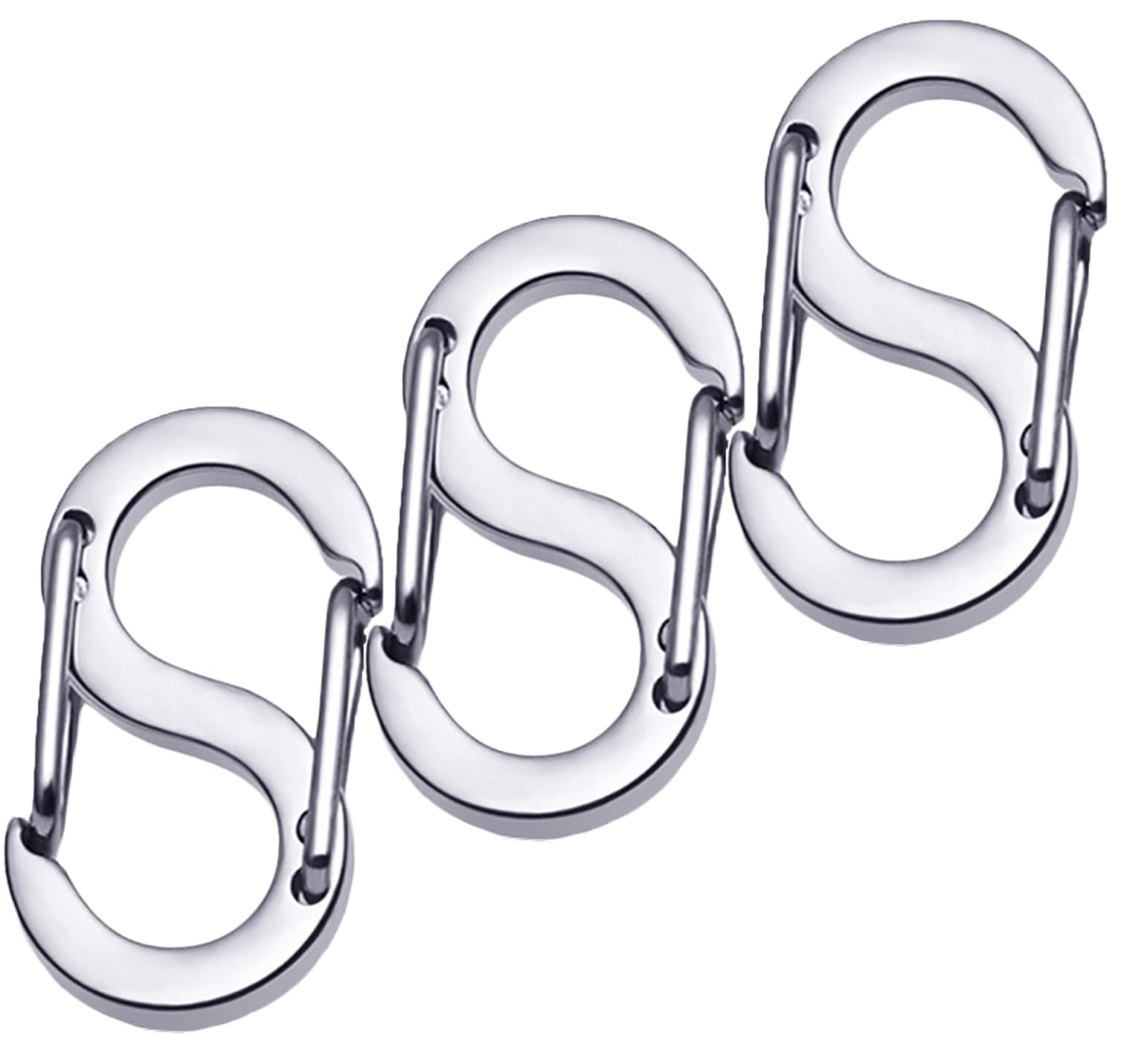 【送料無料】VIEAURA ネックレス ブレスレット 留め具 【3個セット】 ステンレス 接続パーツ ストラップ留め具 カニカン DIY 手芸 ハンドメイド 色：シルバー、サイズ：6mm