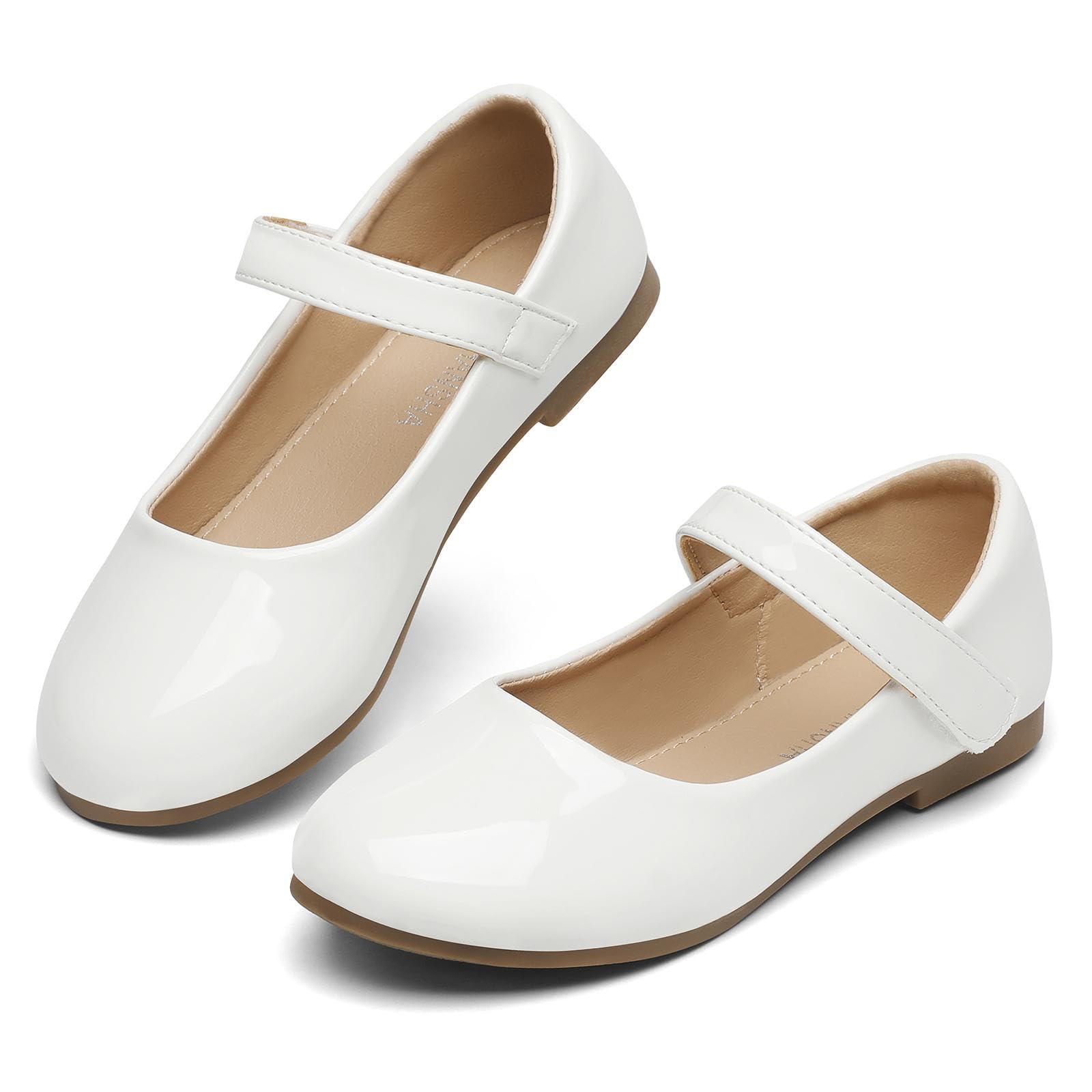【送料無料】[Mishansha] サンダル 女の子 プリンセスシューズ フォーマル ドレスシューズ ガールズ 卒園式 入学式 結婚式 発表会 七五三 色：光沢の白、サイズ：19.5 cm