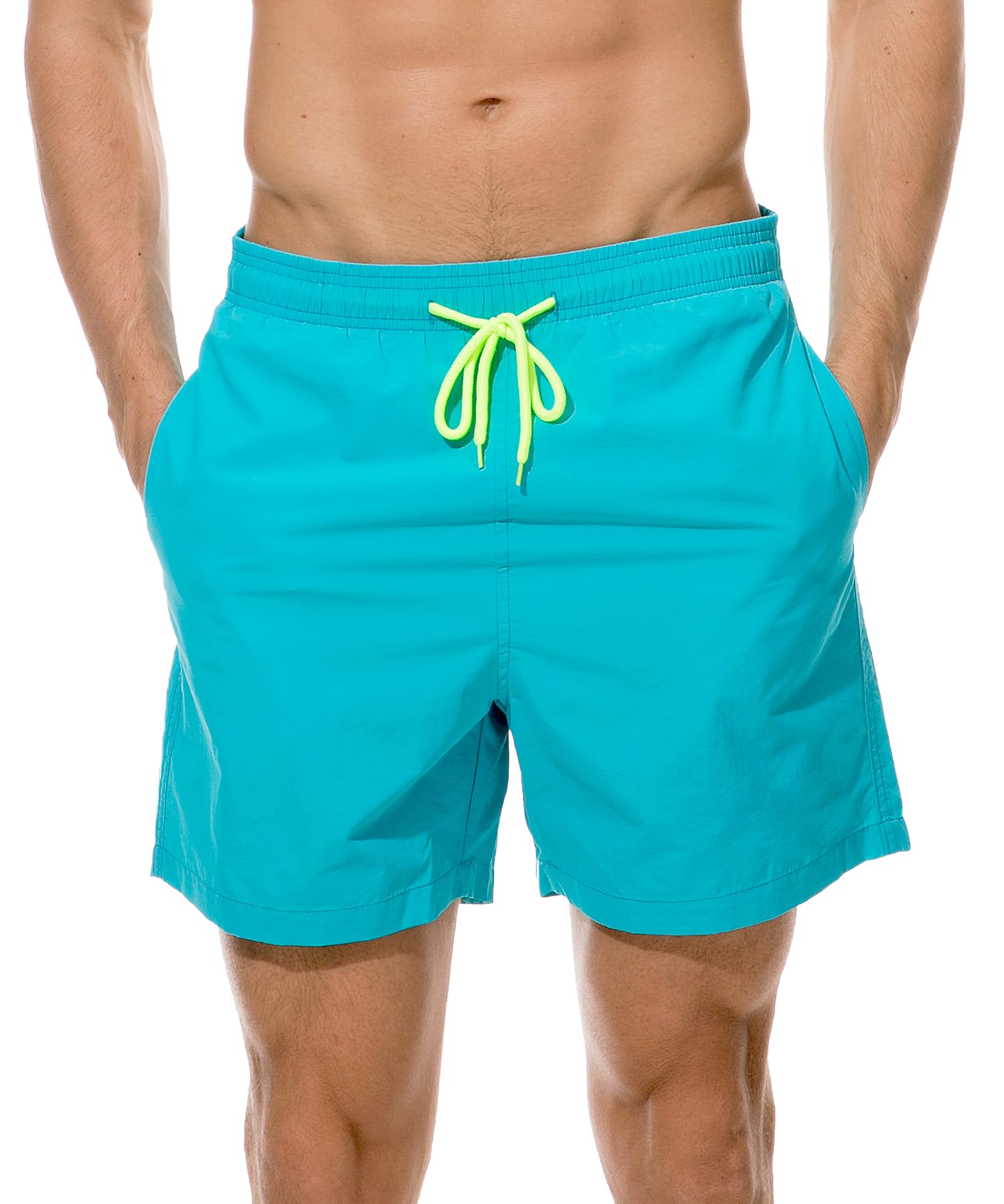 【送料無料】[Yotonna] 水着 メンズ サーフパンツ 海パン 水陸両用 インナー付き 速乾 海水パンツ ボードショーツ ビーチパンツ 通気 大きいサイズ 色：ブルー、サイズ：XL