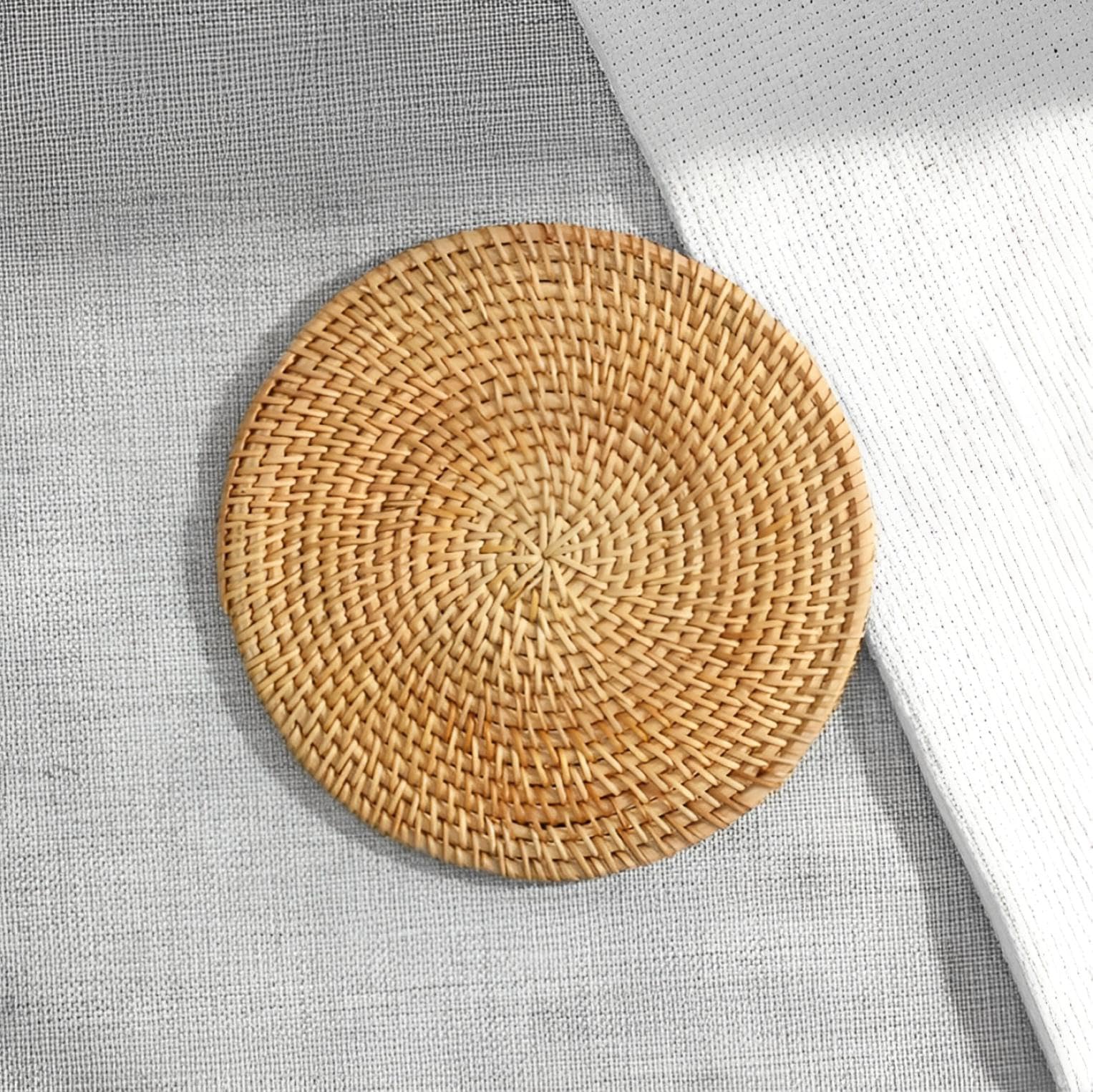 【送料無料】fogman 鍋敷き 耐熱 木製 可愛い 五徳 おしゃれ 鍋置き キャンプ 木 なべしき 耐熱マット 色：直径18cm、サイズ：マルチサイズ