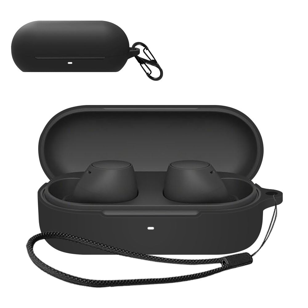 【送料無料】ワイヤレスイヤホン シリコン ケース 色：ブラック、サイズ：ソニー WF-C510 ケース