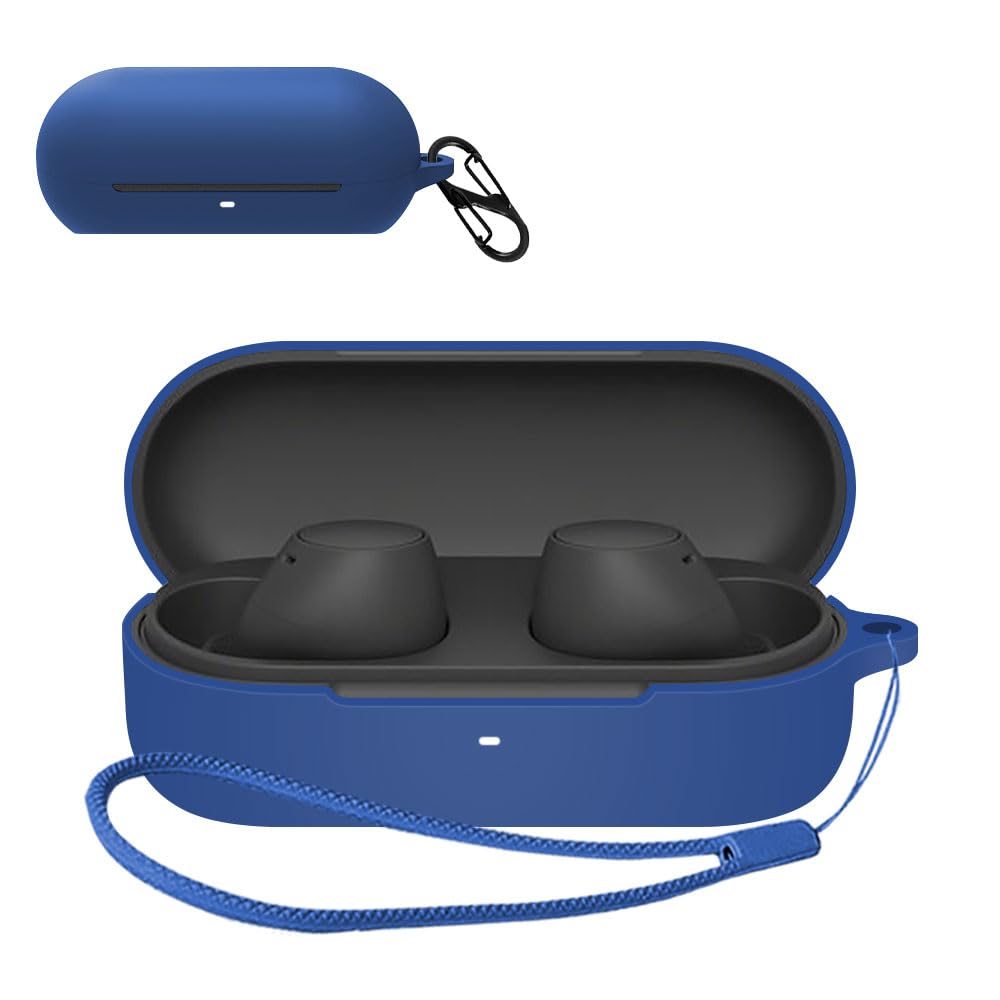 【送料無料】ワイヤレスイヤホン シリコン ケース 色：ブルー、サイズ：ソニー WF-C510 ケース