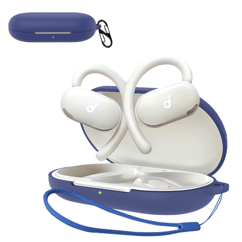 【送料無料】ワイヤレスイヤホン シリコン ケース 色：ブルー、サイズ：Anker Soundcore V20i ケース