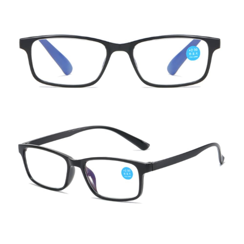 【送料無料】[bh life] 老眼鏡 メガネ 眼鏡 シニアグラス おしゃれ 老眼 レディース 女性 ブルーライトカット ピントグラス リーディンググラス 軽量 フレーム UVカット 度入り 色：ブラック