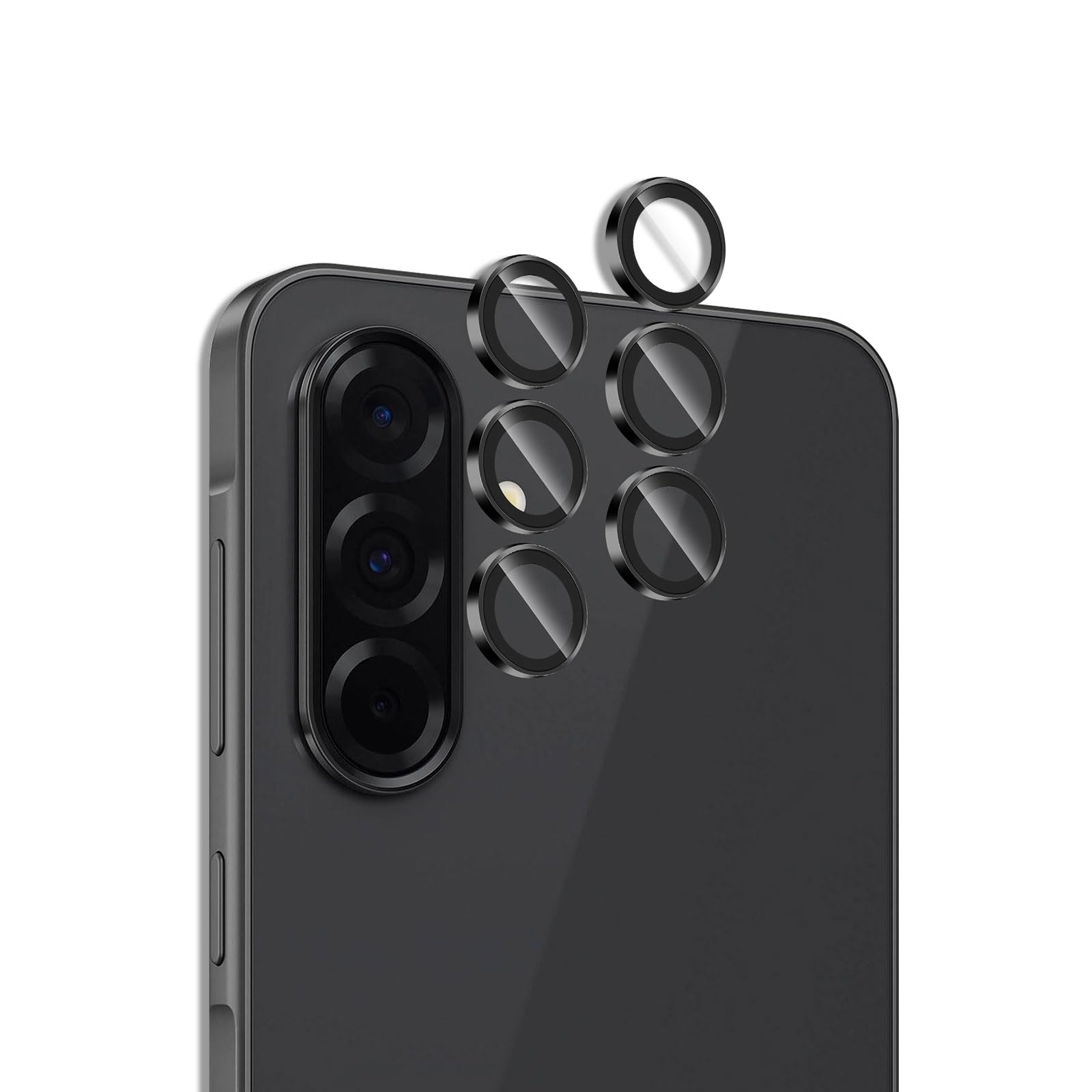 【送料無料】For フィルム 色：ブラック、サイズ：Galaxy A36 5G