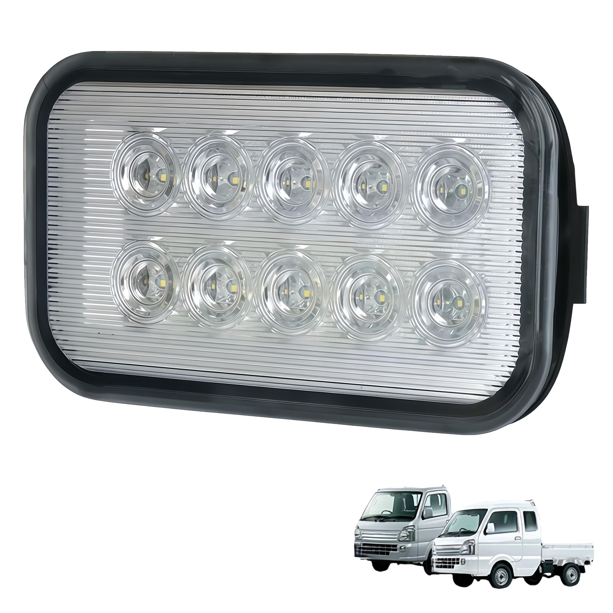 【送料無料】KICARYAJP LED バックランプ スーパーキャリイ キャリイ トラック DA16T DA63T DG16T DG63T DR16T T16 軽トラ 高輝度 LED 12発 色：クリアレンズ 改良