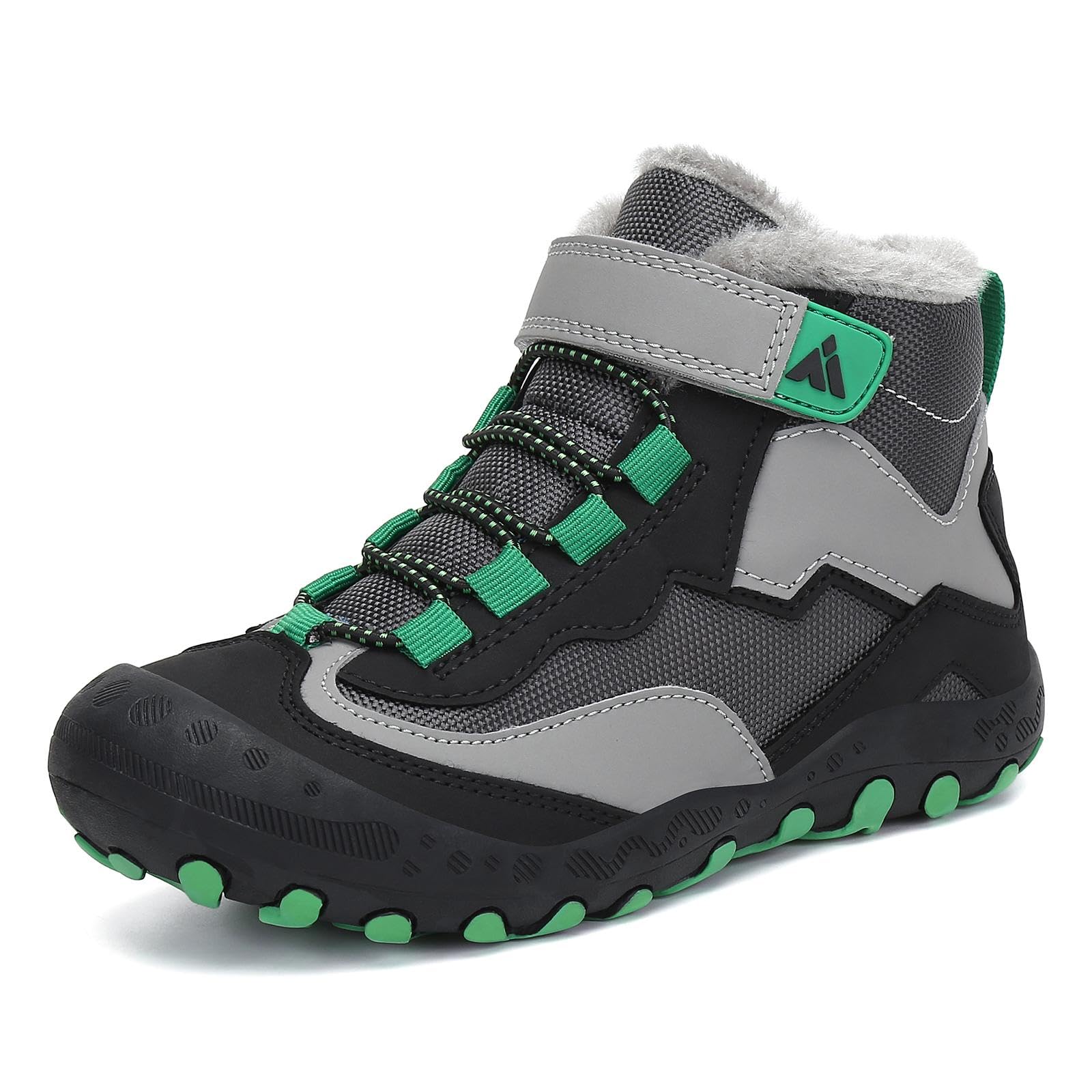 【送料無料】[Mishansha] キッズ トレッキングシューズ 裏ボア 冬用 登山靴 子供 スノーシューズ 滑ら..