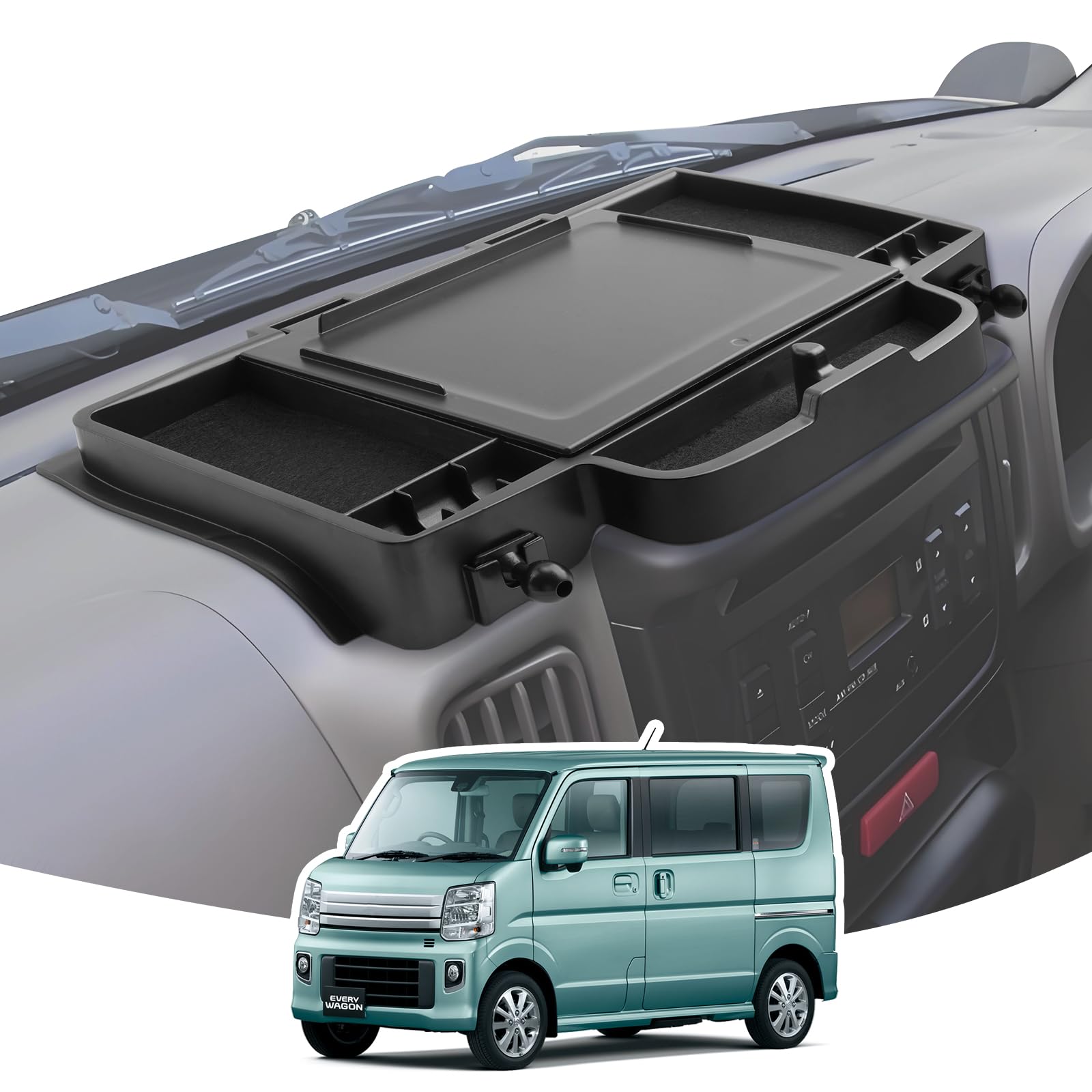 【送料無料】LANGBEAN 車用収納ボックス 収納トレイ