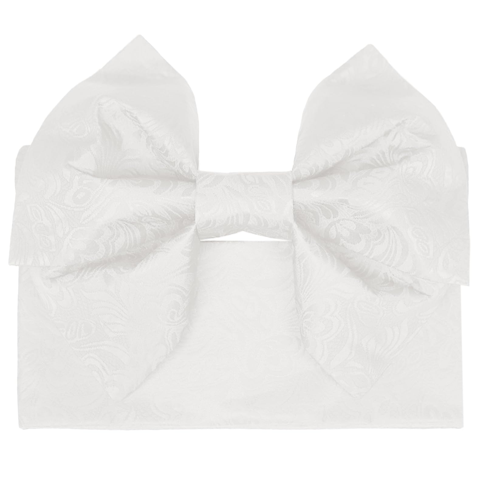 【送料無料】[TOuWA] 作り帯 浴衣帯 前板セット 結び帯 レディース 大人 地紋 簡単 蝶リボン 帯 後に差し込むだけ 花火大会 お祭り ゆかた 浴衣アレンジ コーディネート 色：ホワイト