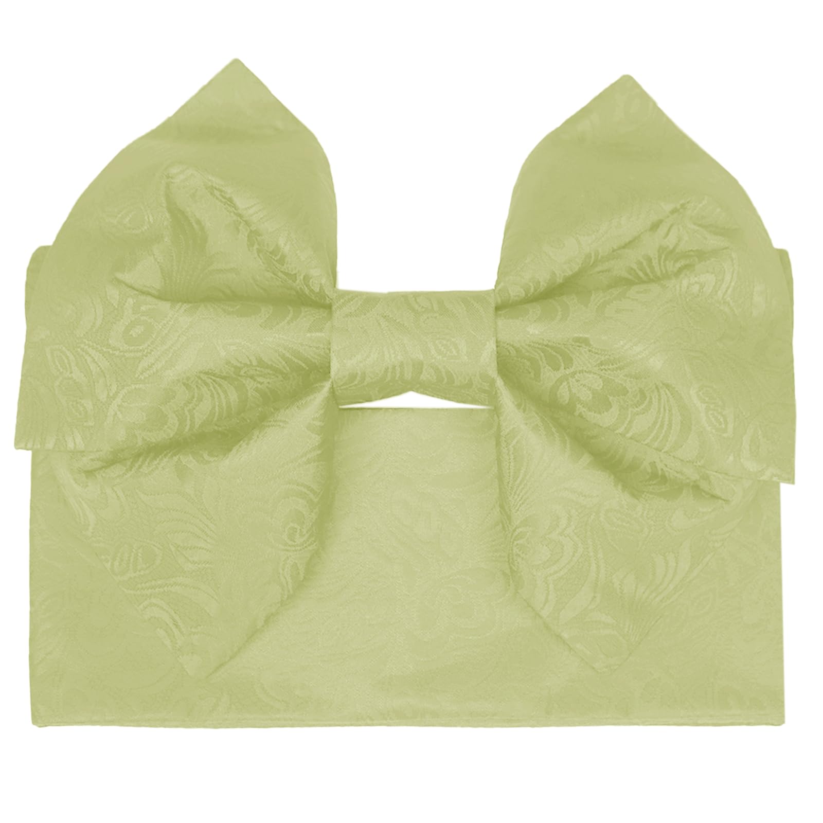 【送料無料】[TOuWA] 作り帯 浴衣帯 前板セット 結び帯 レディース 大人 地紋 簡単 蝶リボン 帯 後に差し込むだけ 花火大会 お祭り ゆかた 浴衣アレンジ コーディネート 色：イエローグリーン