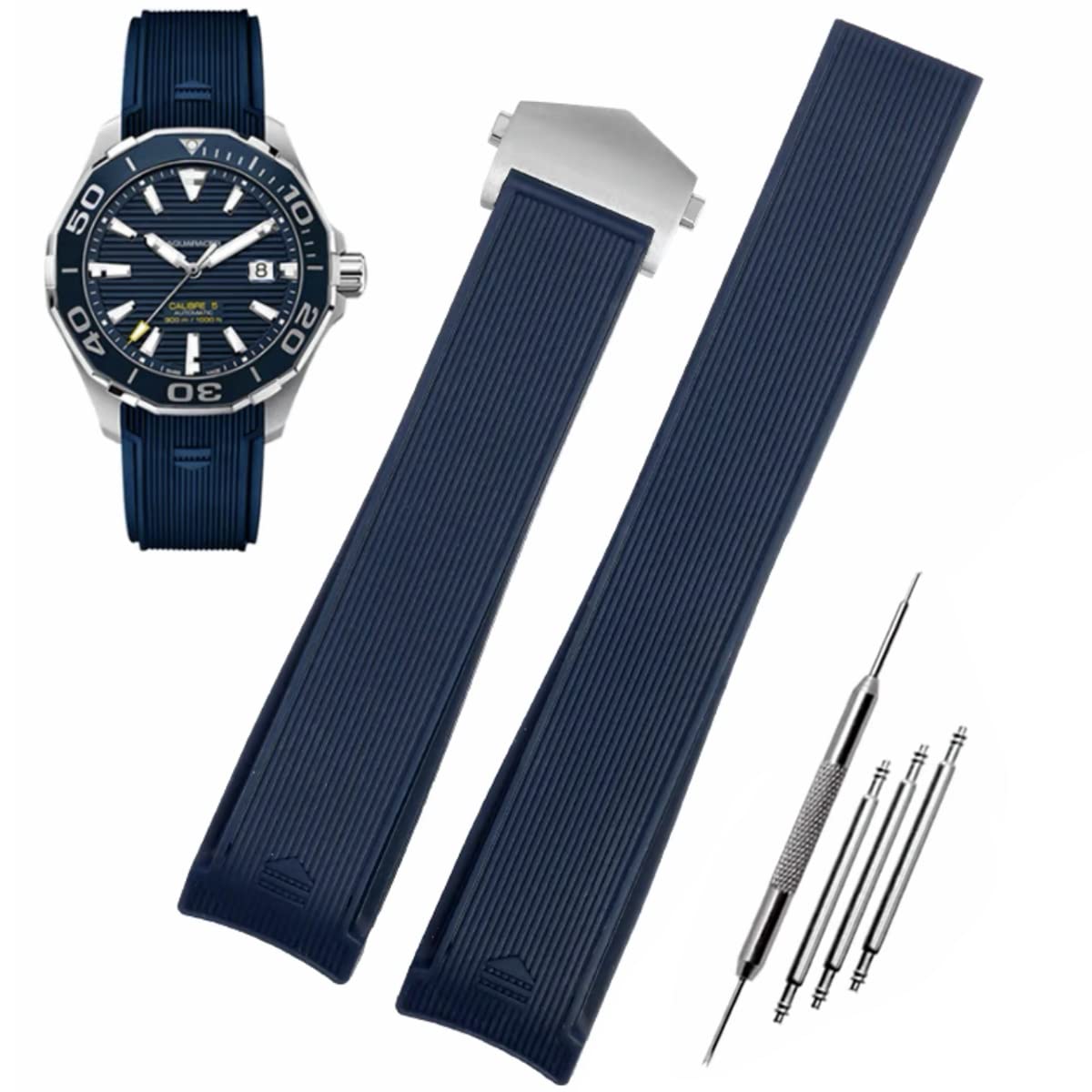 【送料無料】[HEYOZURY] TAG HEUER ベルト ラバー ...(4.0)