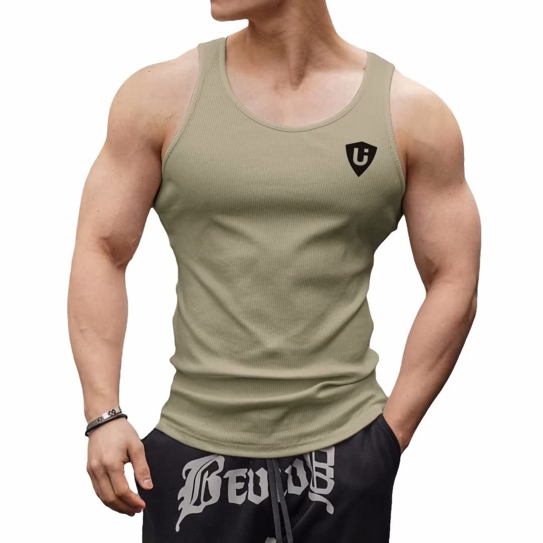 【送料無料】[LVFU] タンクトップ メンズ トレーニング ノースリーブ ベスト ジム用 筋トレウェア ボデ..