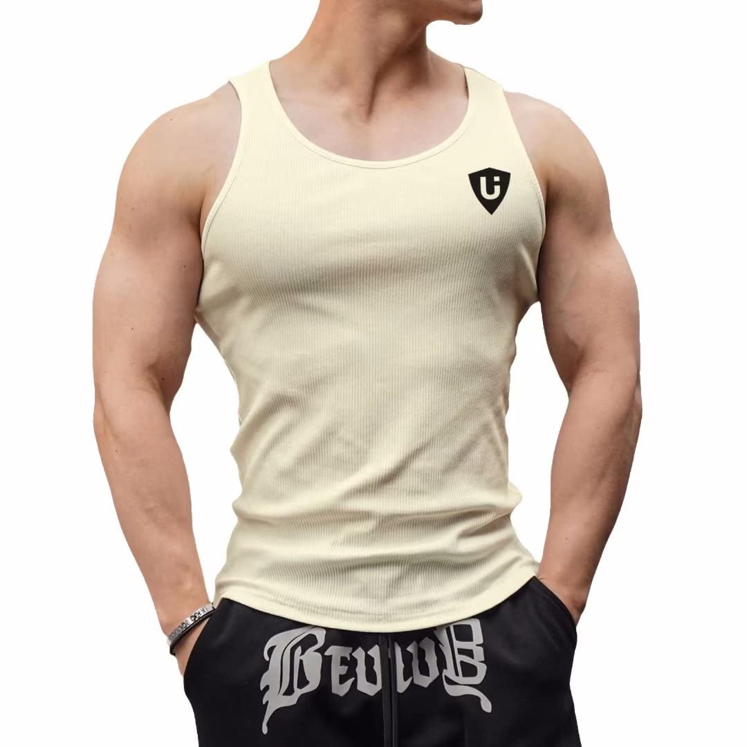 【送料無料】[LVFU] タンクトップ メンズ トレーニング ノースリーブ ベスト ジム用 筋トレウェア ボデ..