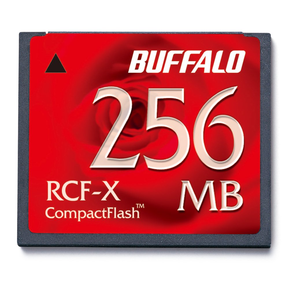 【送料無料】BUFFALO コンパクトフラッシュ RCF-Xシリーズ 色：レッド、サイズ：256MB