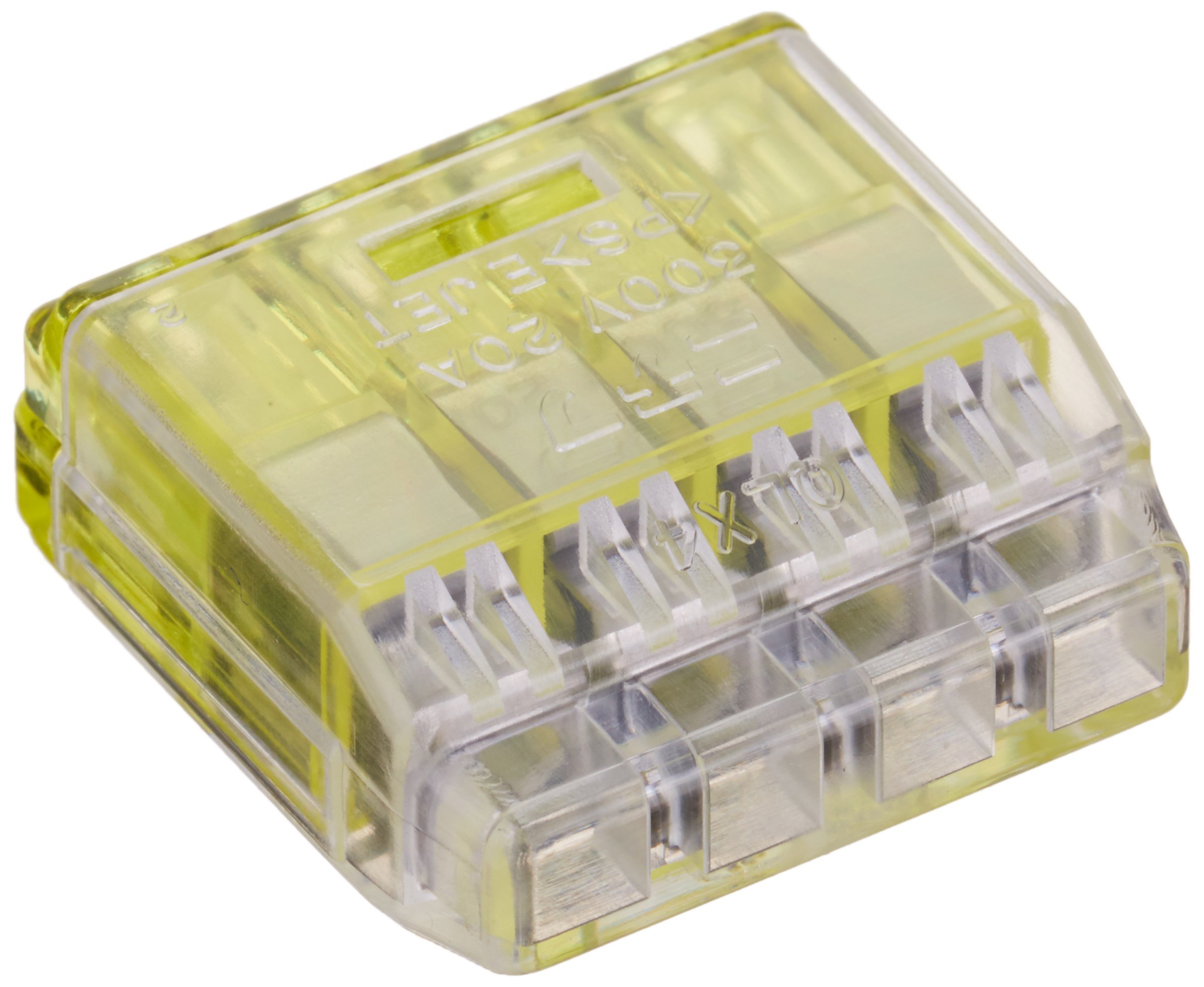 【送料無料】ニチフ 差込形コネクタ クイックロック 20・50個入 QLX2-L(赤/青/黄/紫) 色：イエロー、サイズ：極数:4