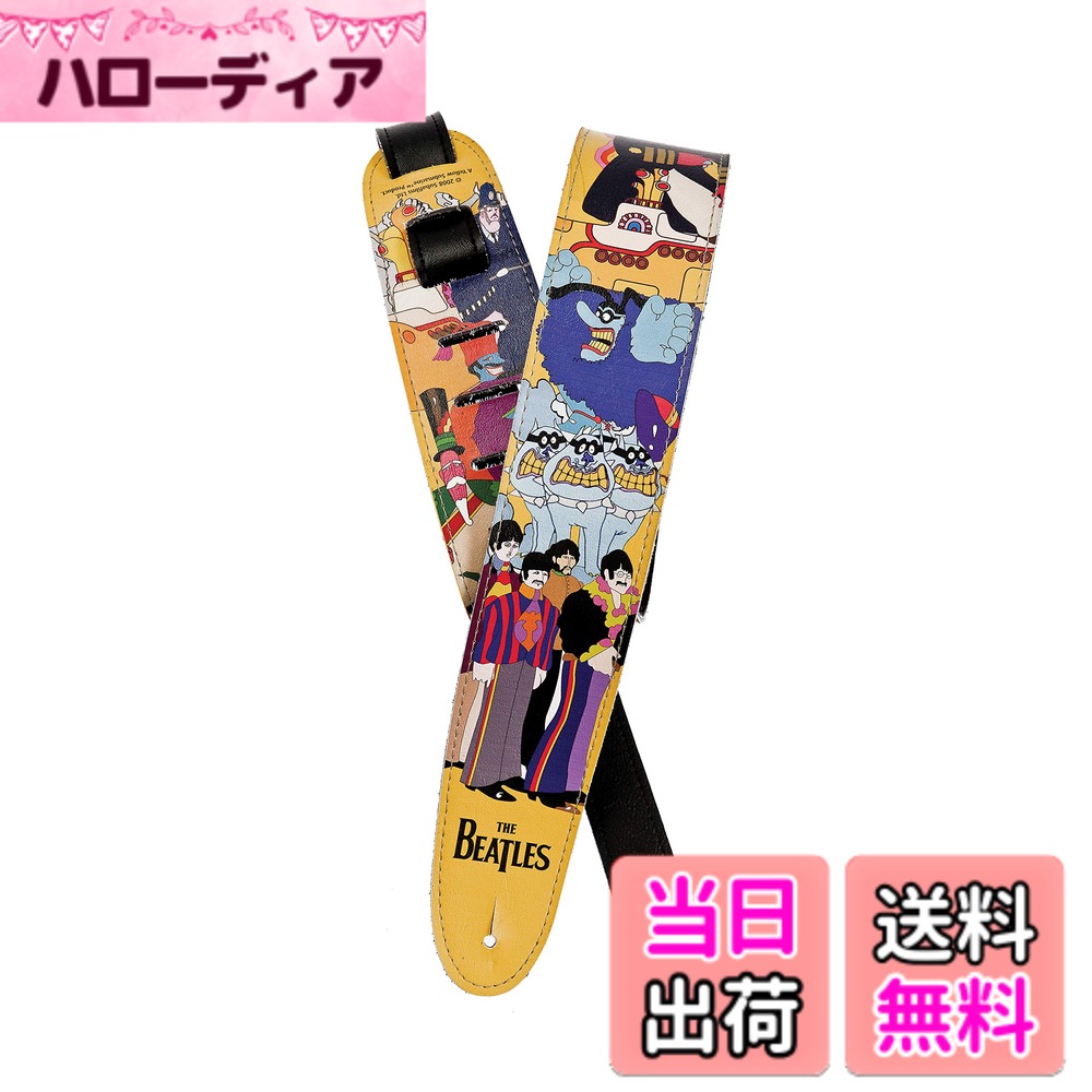 【送料無料】Planet Waves by D'Addario プラネットウェーブス ギターストラップ The Beatles Guitar Strap 25LB 【国内正規品】 色：Yellow Submarine、サイズ：36 inches