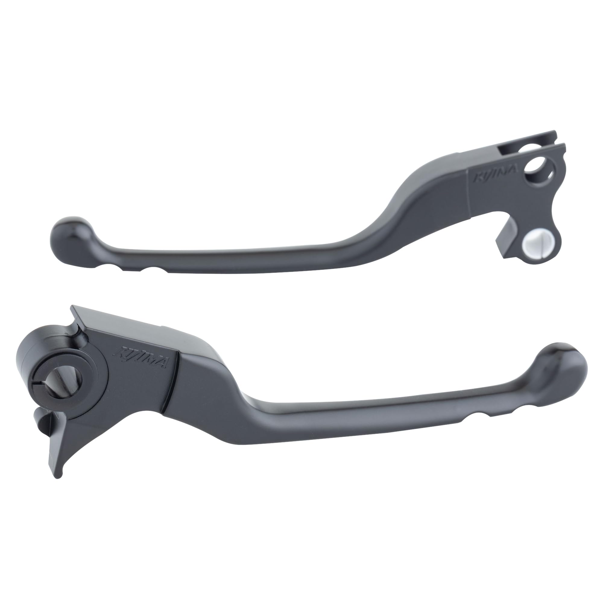 【送料無料】キジマ(Kijima) バイクパーツ レバー スリムタイプ アルミダイキャスト製 BIG TWIN('96-'17) XL('96-'03) 色：ブラック