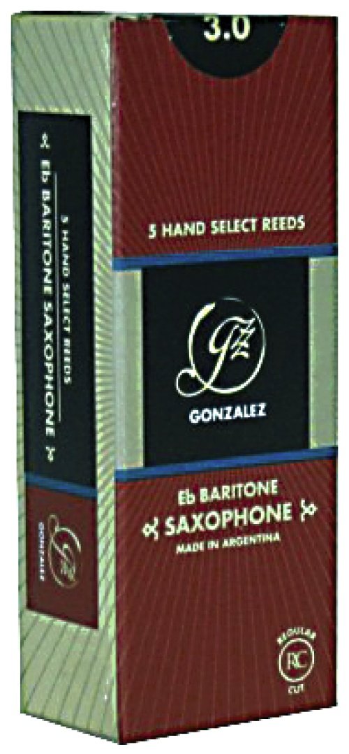 【送料無料】Gonzalez Reeds Regular Cut [RC] ゴンザレス バリトンサックスリード レギュラーカット サイズ：3-1/2