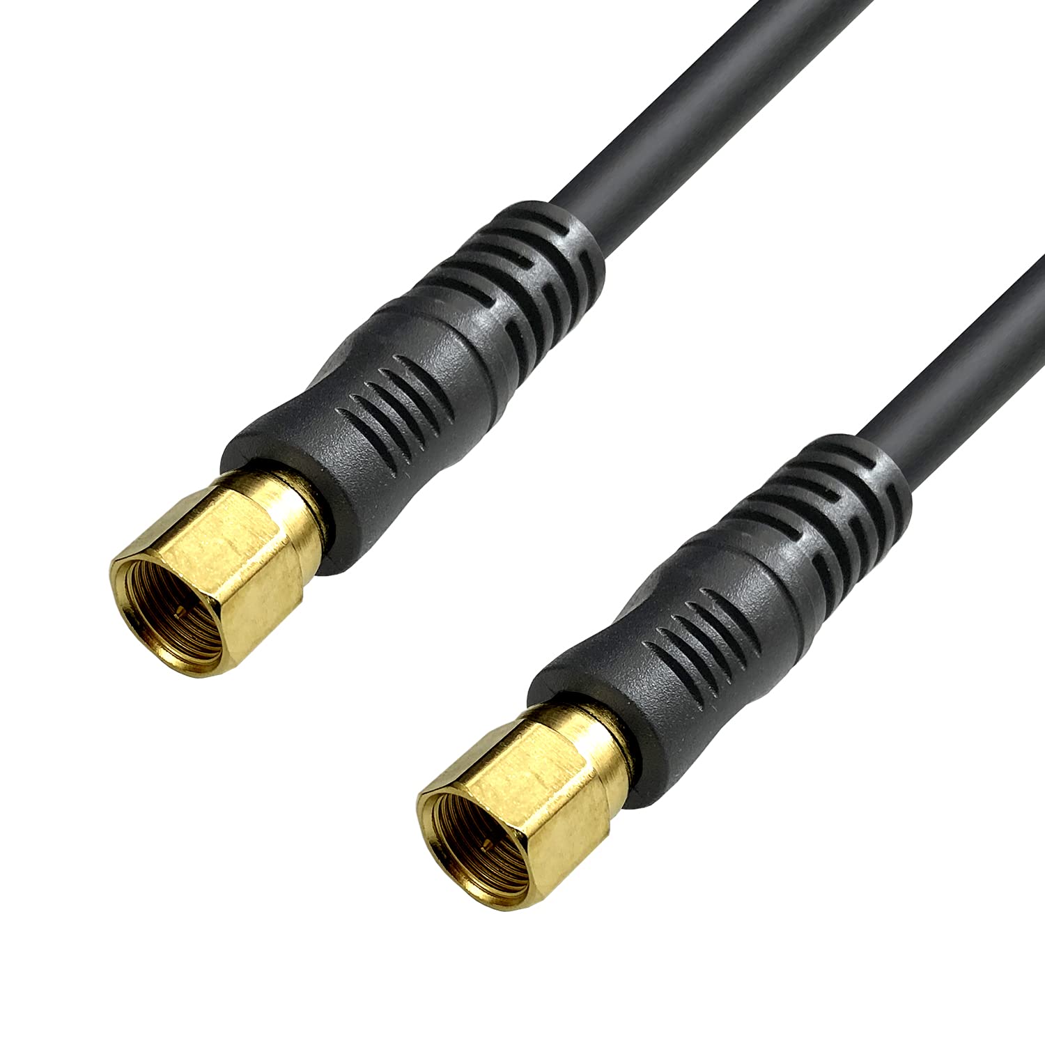 【送料無料】フジパーツ 4K8K放送対応 BS CS 地上デジタル放送対応 S5CFB 5Cアンテナケーブル 75Ω同軸ケーブル 色：ブラック 直型(ねじ式)-...